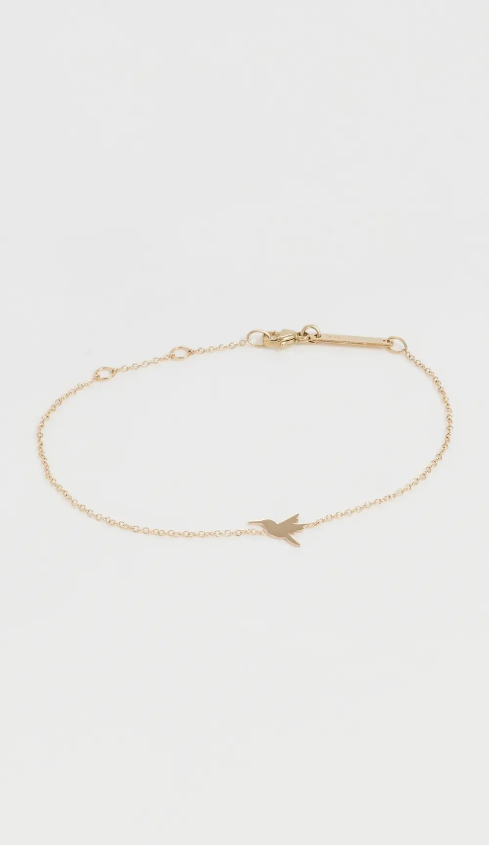 Zoe Chicco 14k Gold Midi Bitty Hummingbird Bracelet