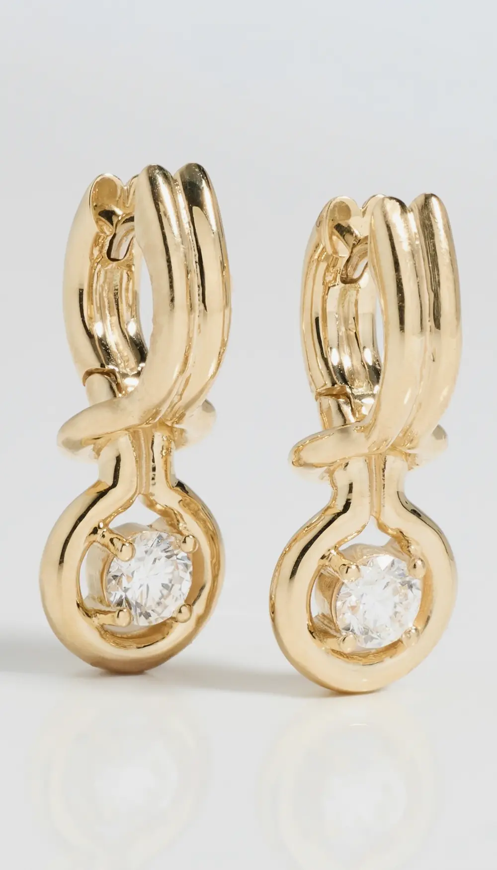 Melissa Kaye 18k Rocky Earrings