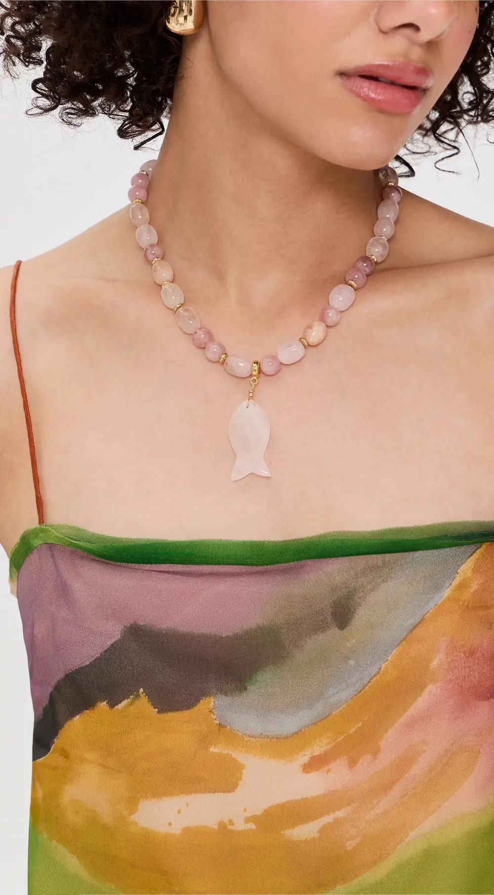 Brinker + Eliza Pink Mist Necklace