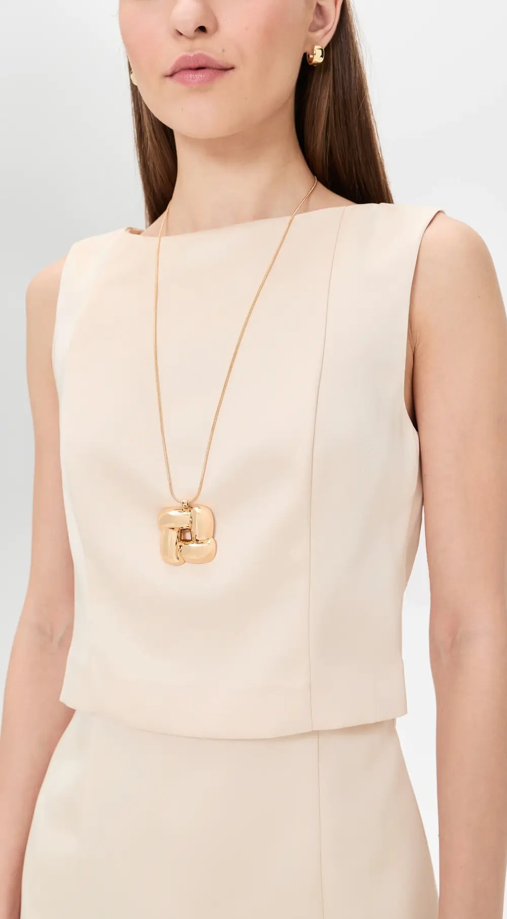 JENNY BIRD Woven Square Pendant Necklace