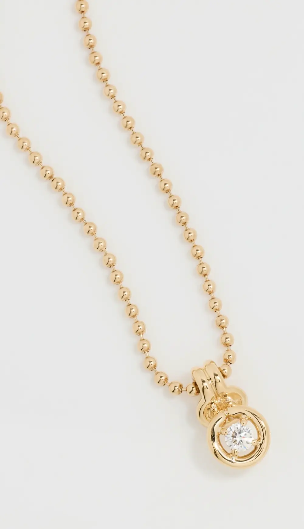 Melissa Kaye 18k Rocky Pendant Necklace