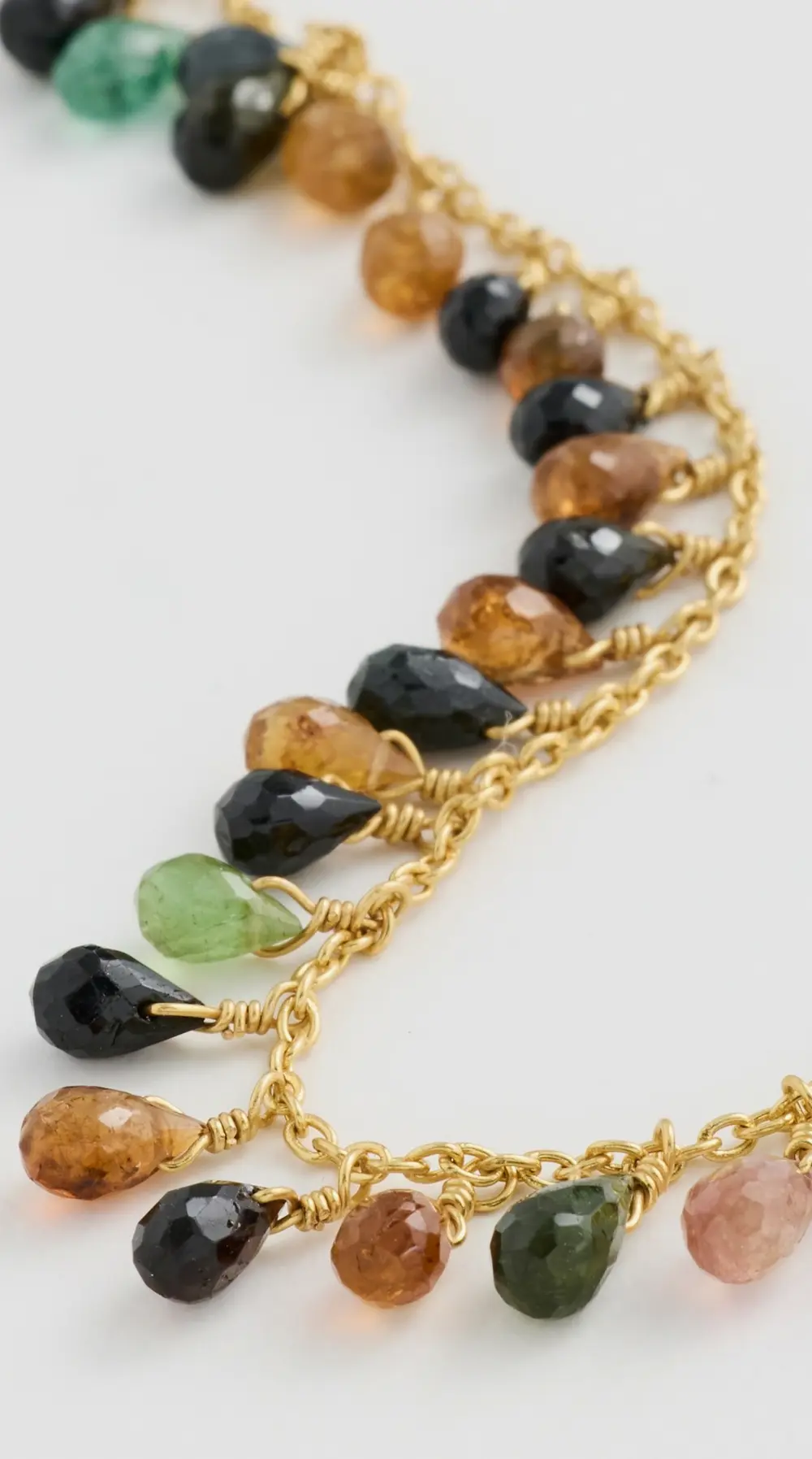 SHASHI Gemstone Briolette Necklace