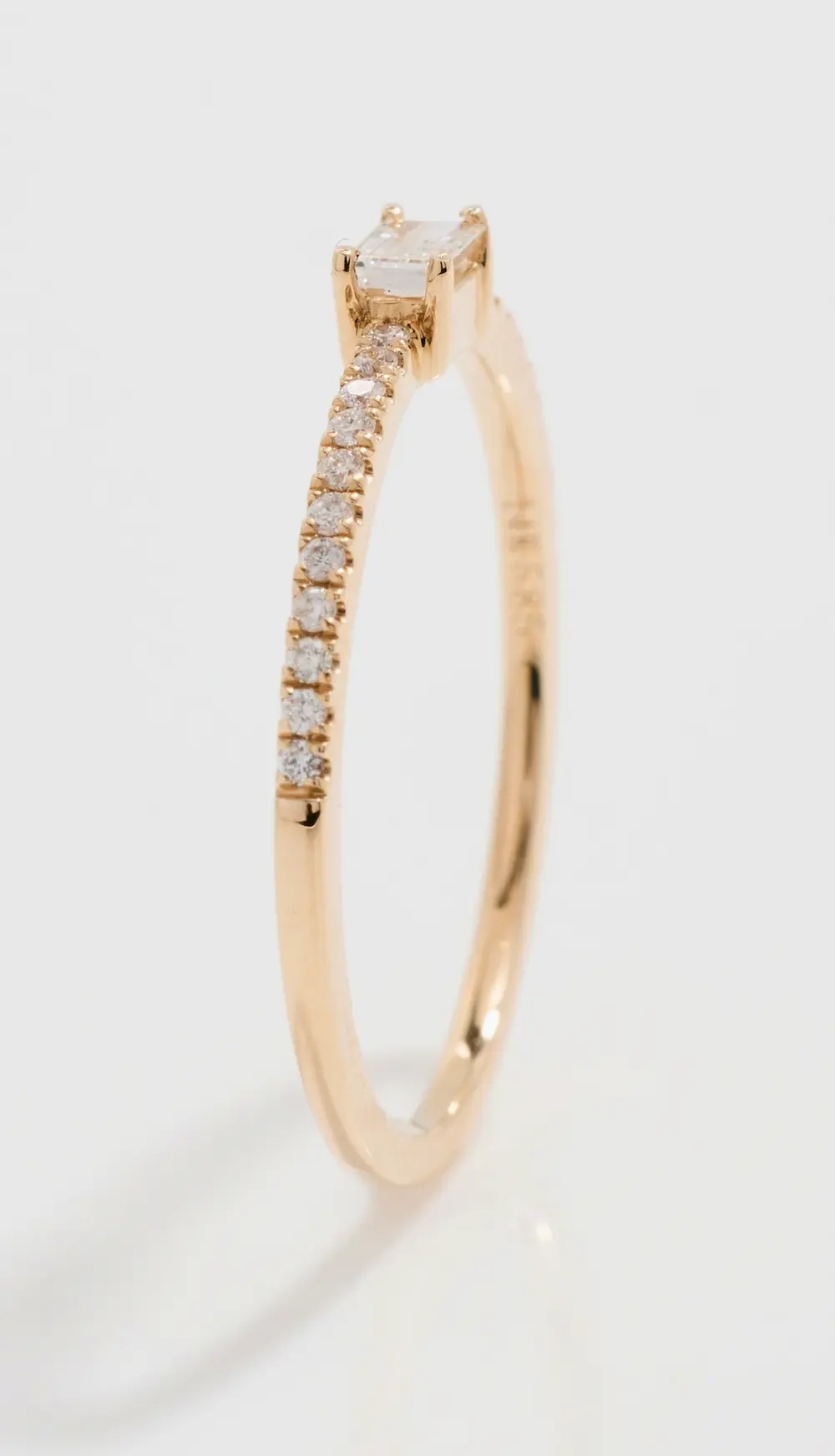 Isa Grutman Baguette Diamond Pave Ring