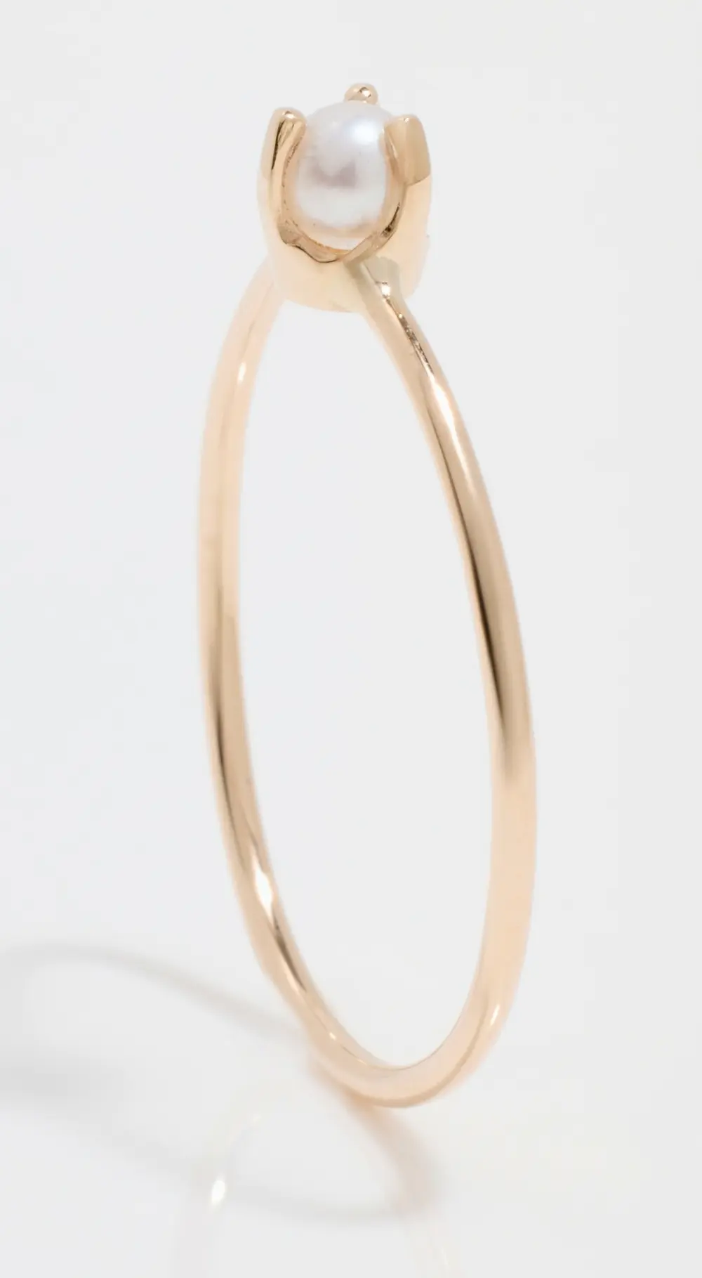 Zoe Chicco 14k Prong Set Freshwater Pearl Ring