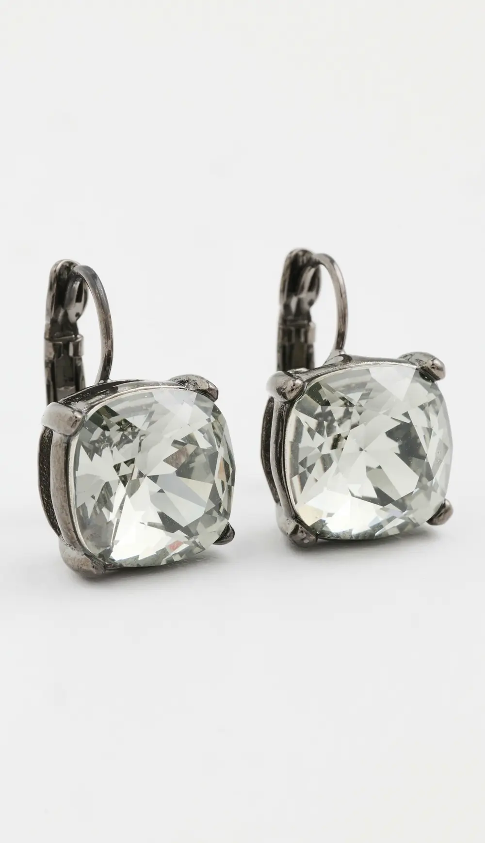 Kenneth Jay Lane Faceted Square Stone Earrings