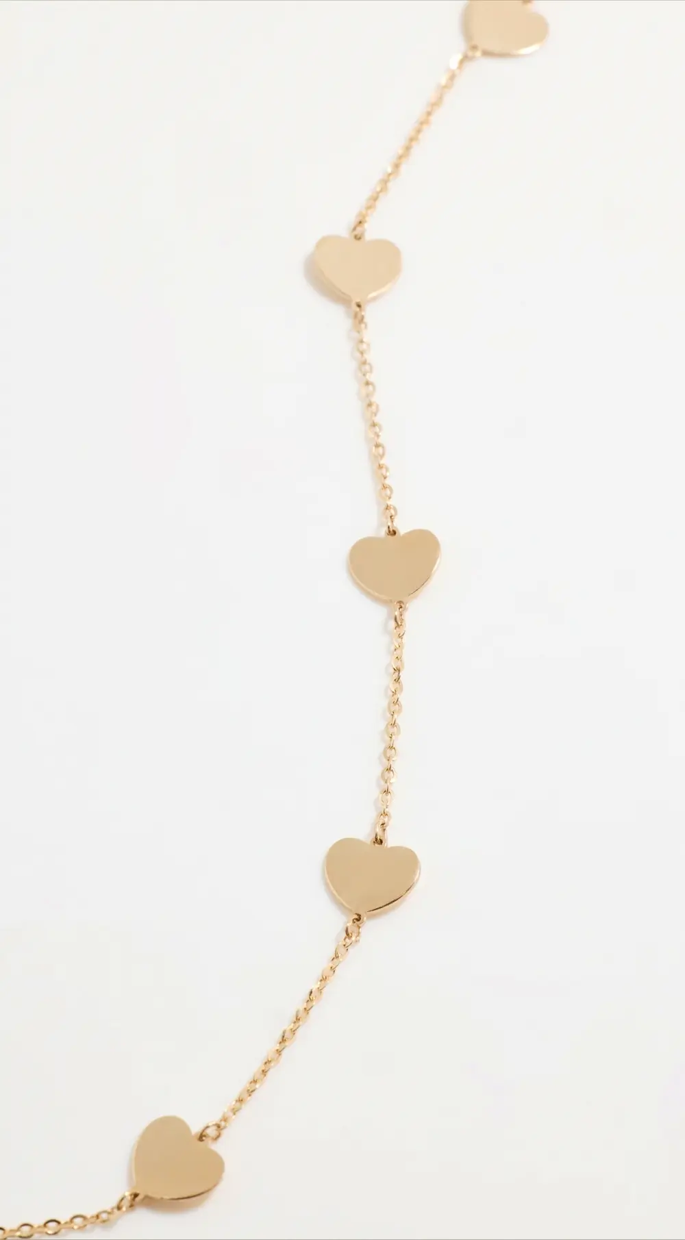 JIA JIA 14k Gold Heart Chain Bracelet