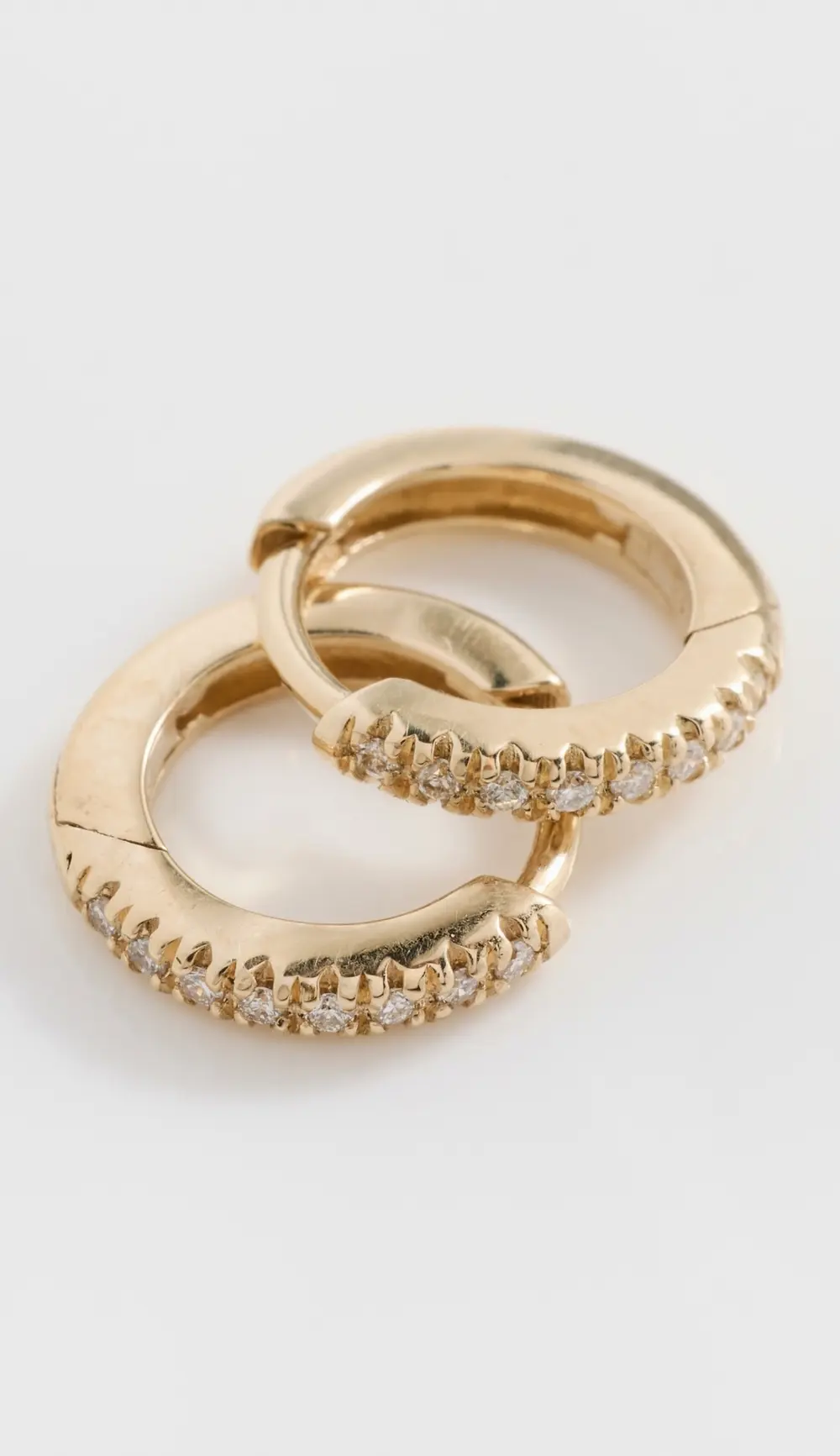 Isa Grutman Mini Diamond Huggie Hoops