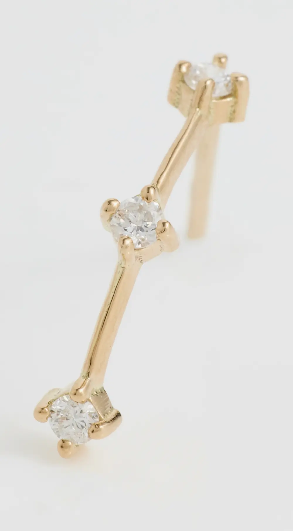 Zoe Chicco 14k Gold Diamond Dash Arc Earrings