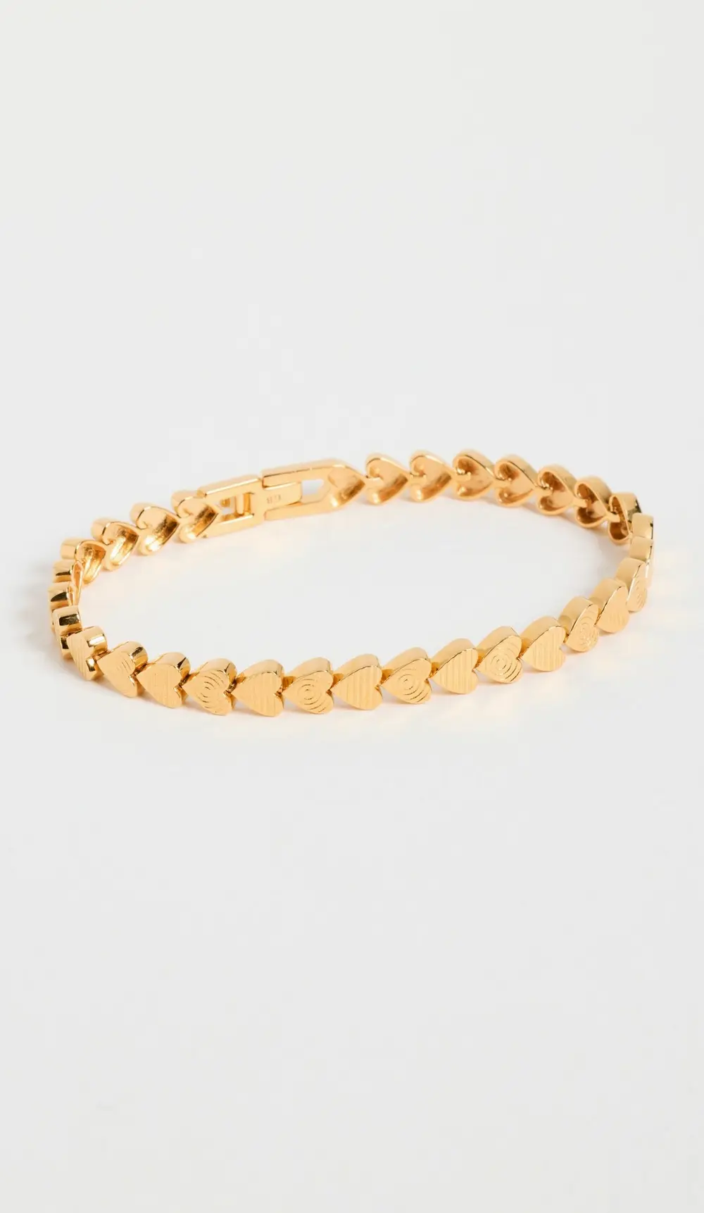 Gwen Beloti Heart Etched Link Bracelet