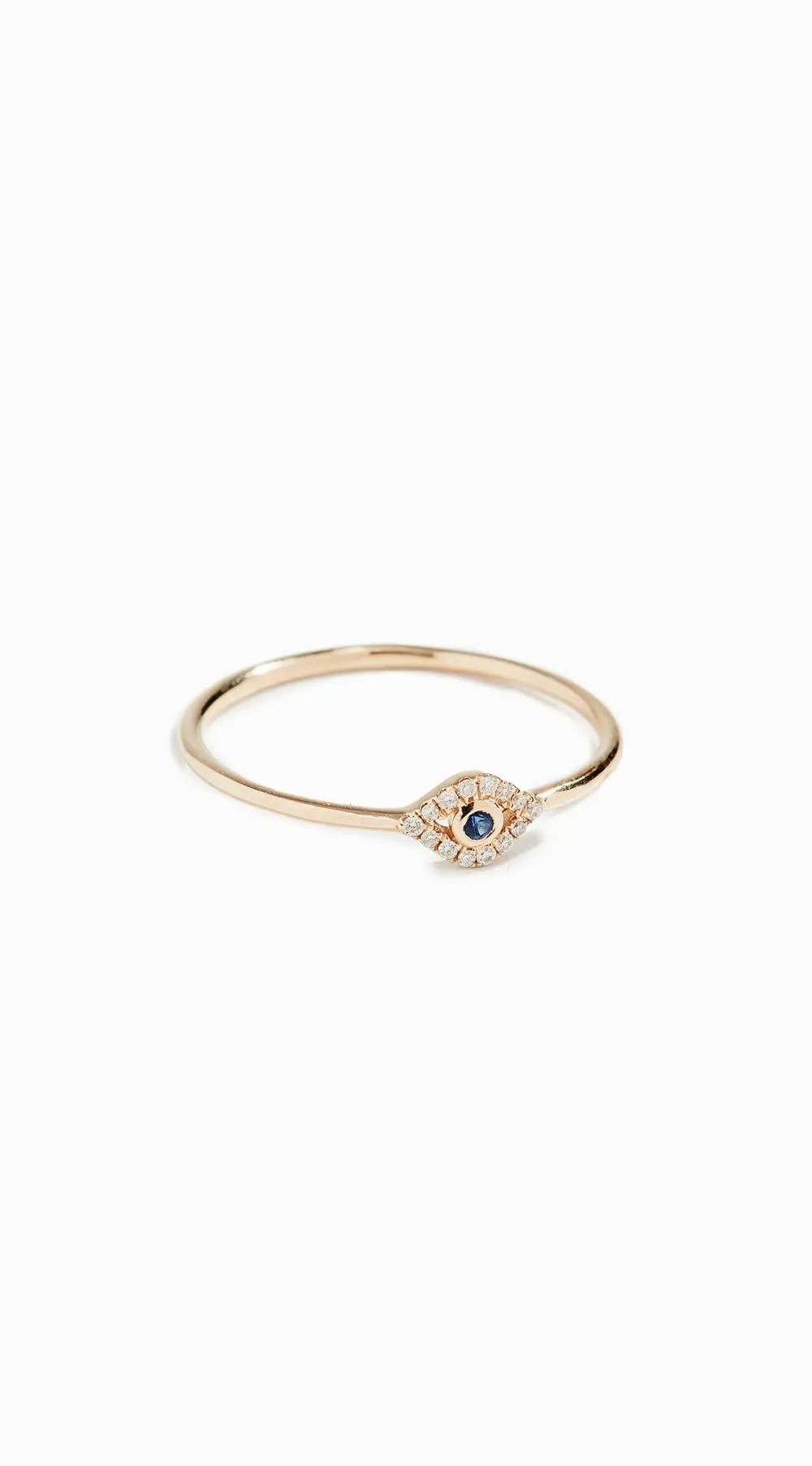 Sydney Evan 14k Gold Small Evil Eye Ring