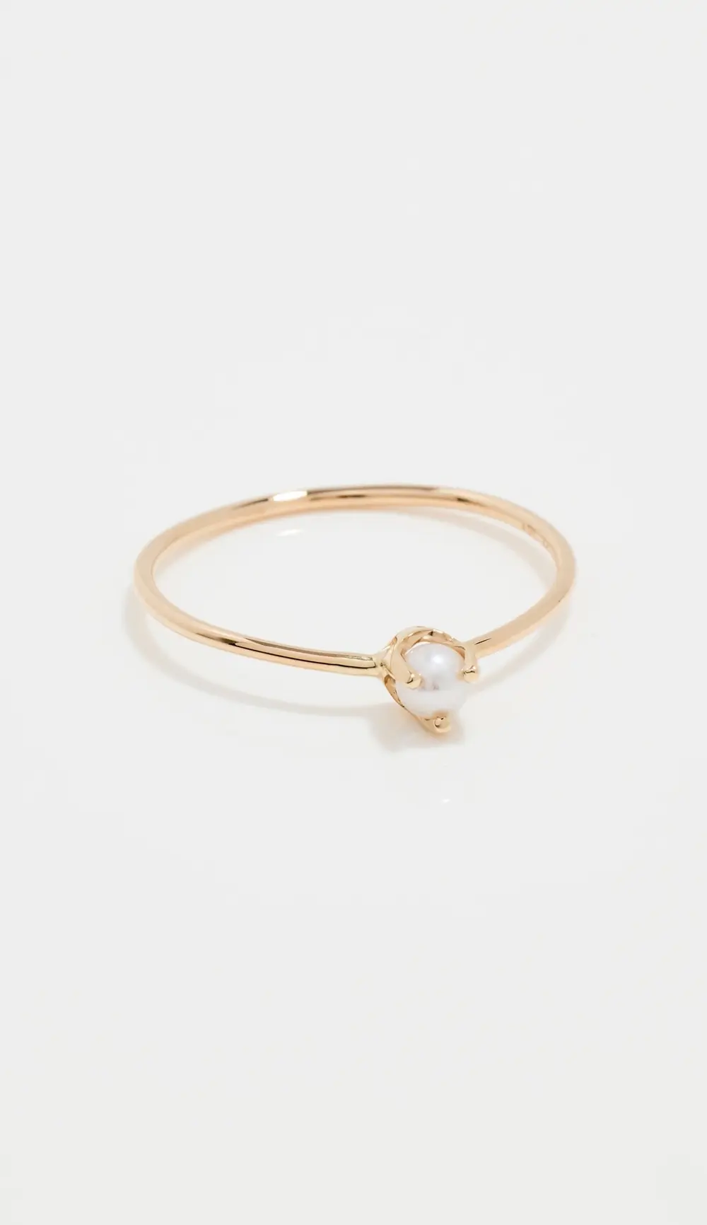 Zoe Chicco 14k Prong Set Freshwater Pearl Ring