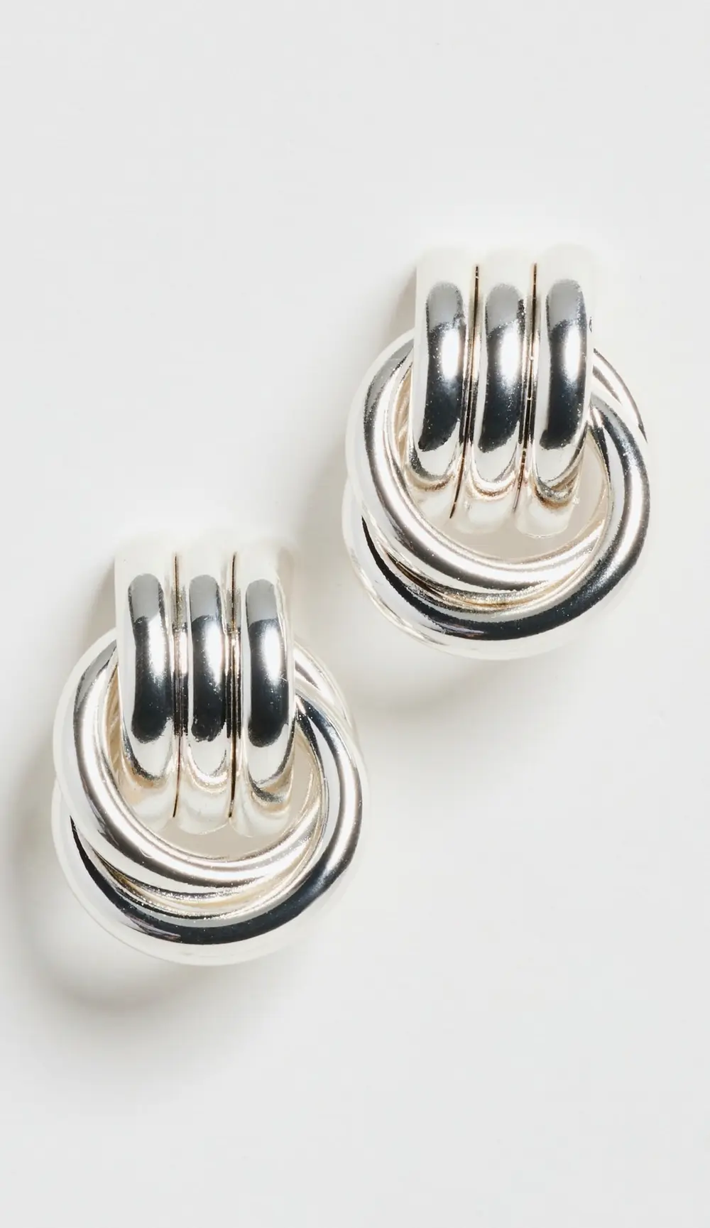 Heaven Mayhem Baby Knot Silver Earrings