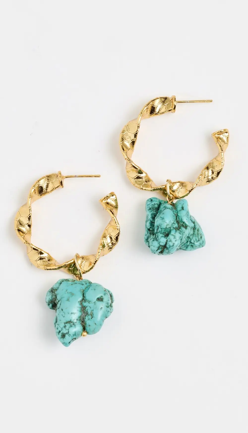 Maison Irem Rocky Hoop Earrings