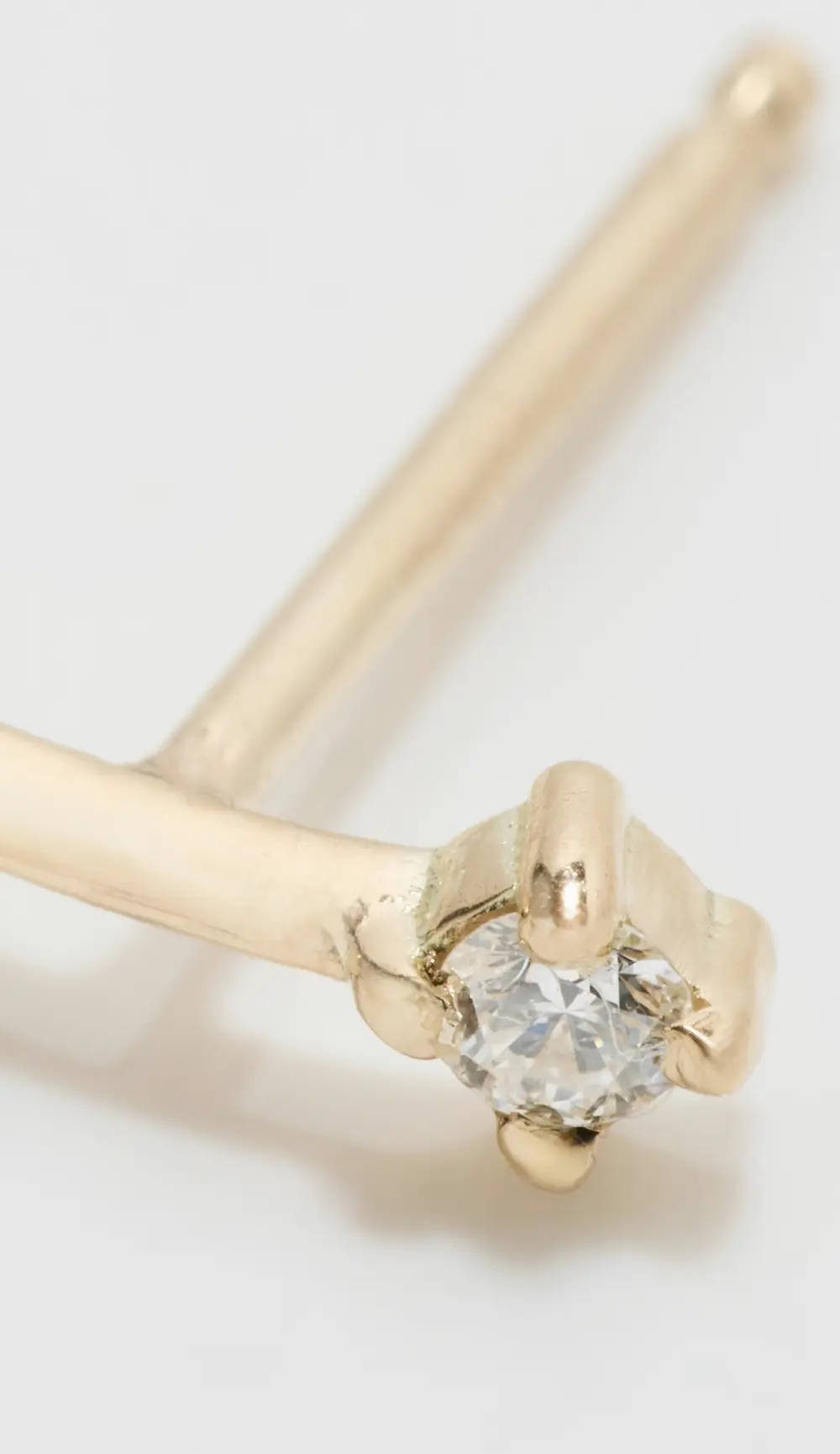 Zoe Chicco 14k Gold Prong Dash Single Stud Earrings