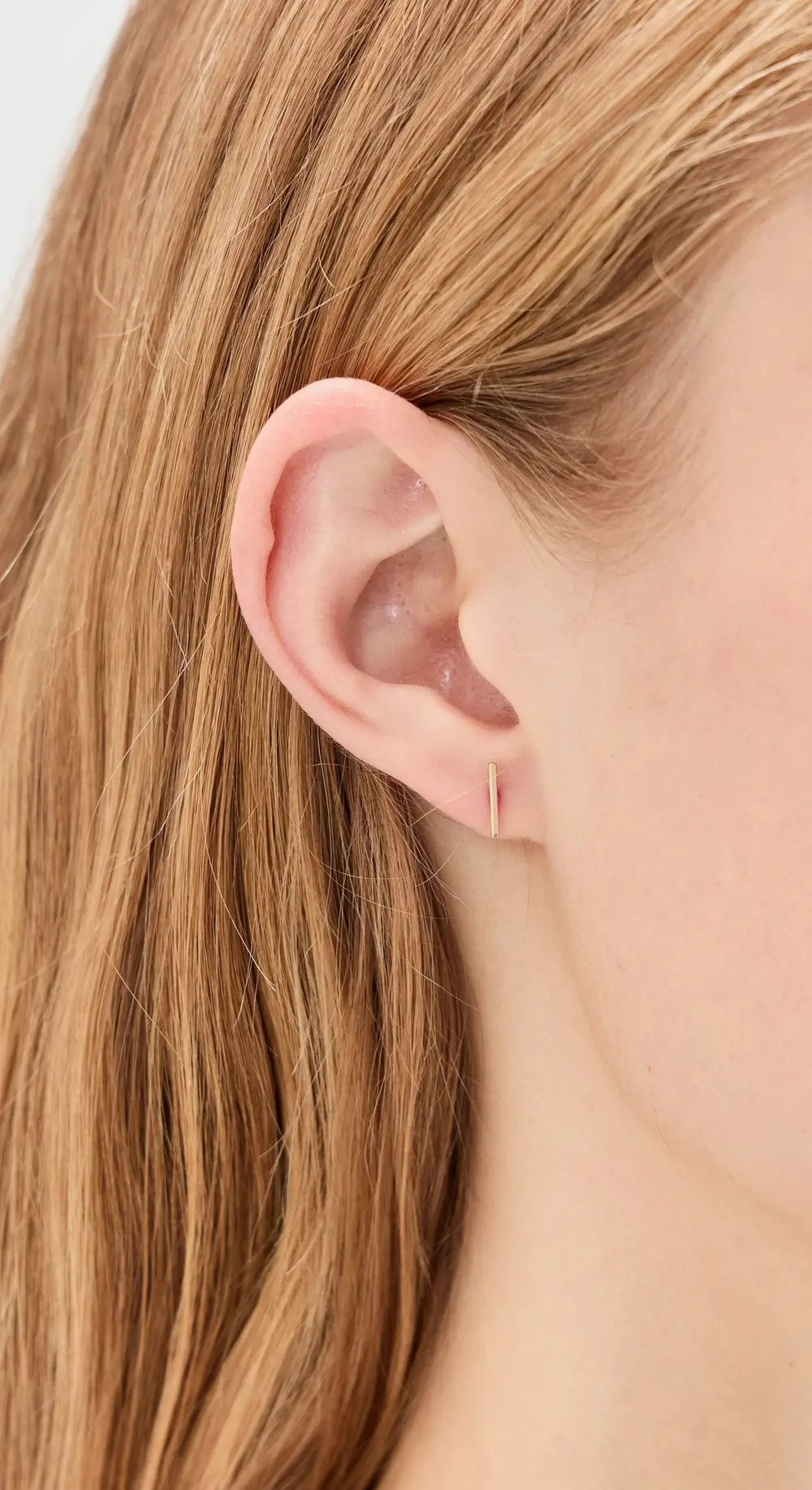 Zoe Chicco 14k Gold Thin Bar Single Stud Earring