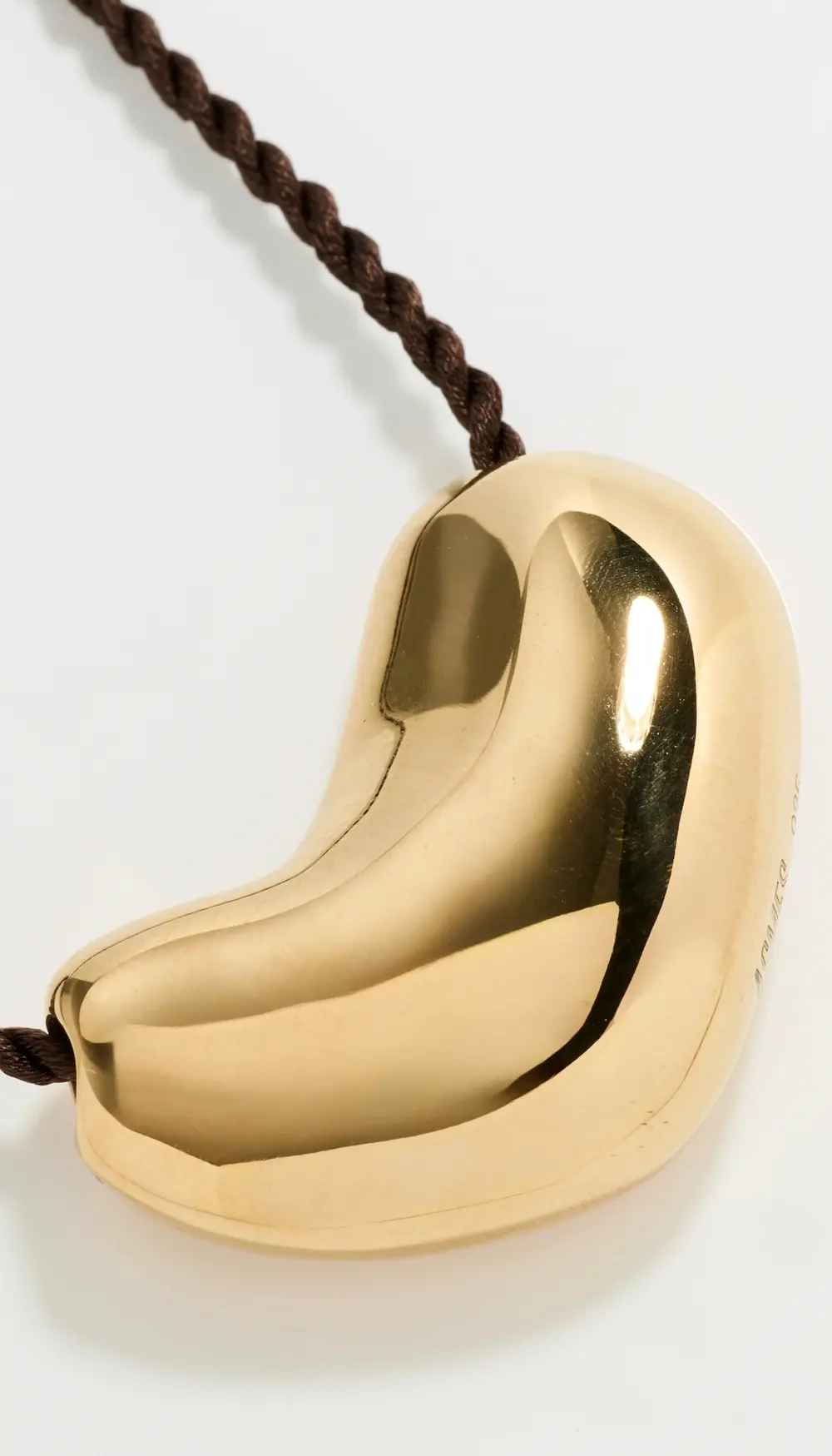 AGMES Sculpted Heart Pendant Necklace