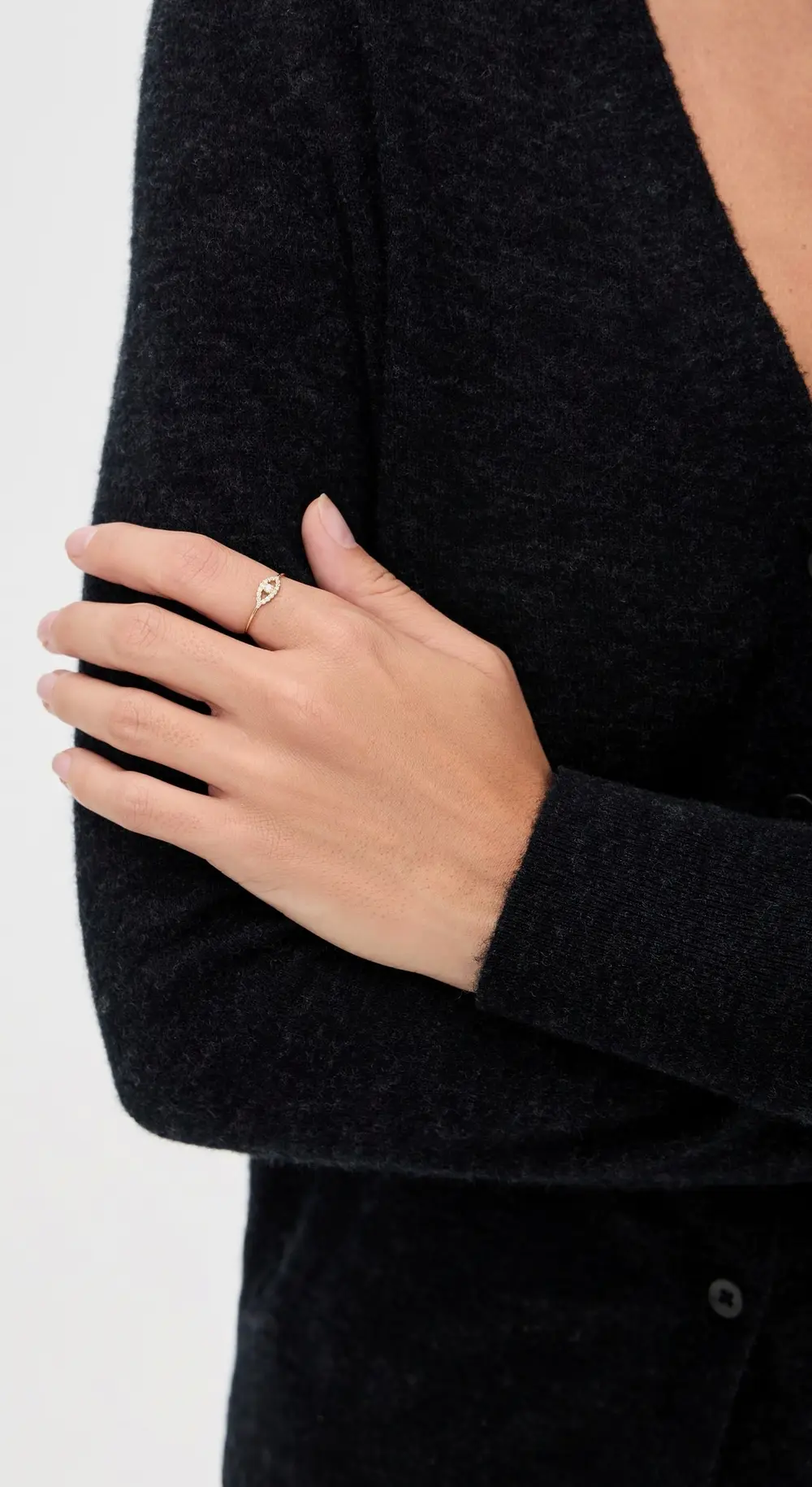 Jennifer Meyer Jewelry Mini Open Evil Eye Ring