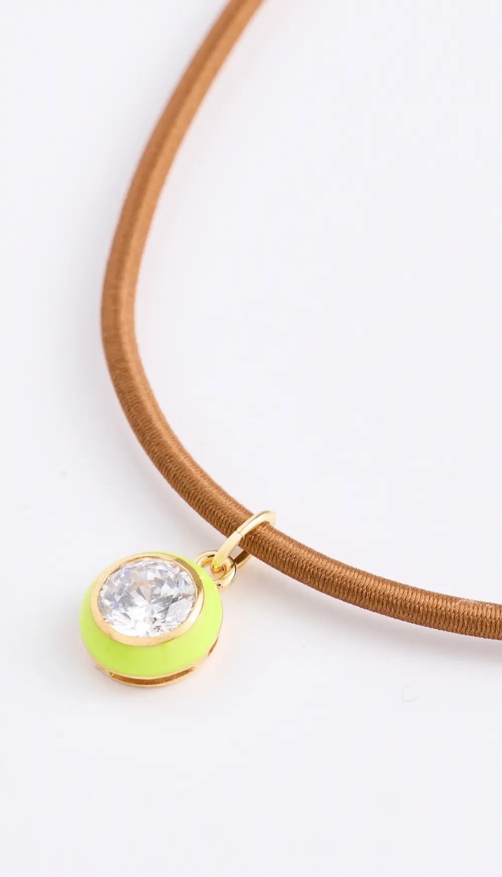 HART Enamel Bezel Cord Necklace