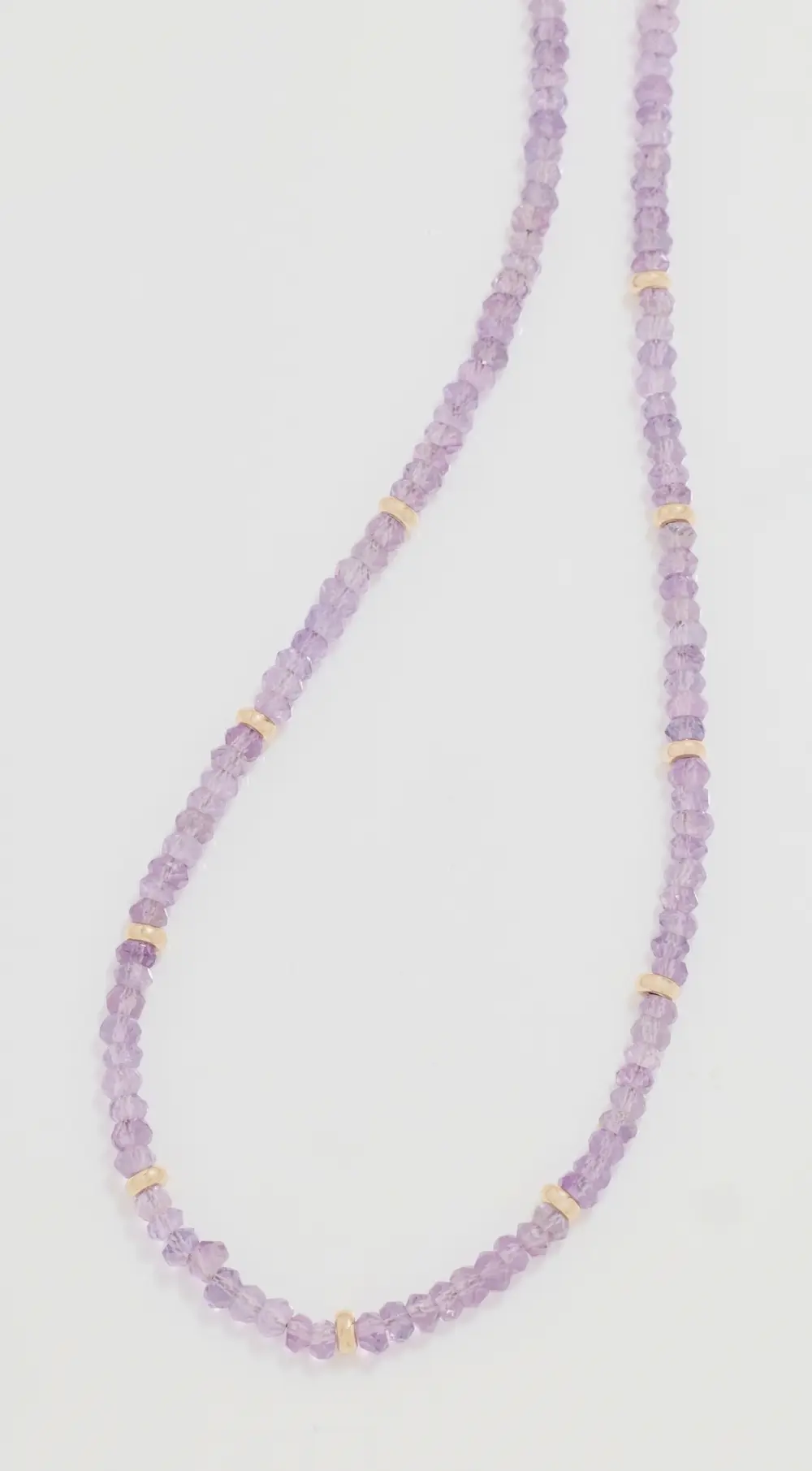EF Collection 14k Amethyst Birthstone Bead Necklace