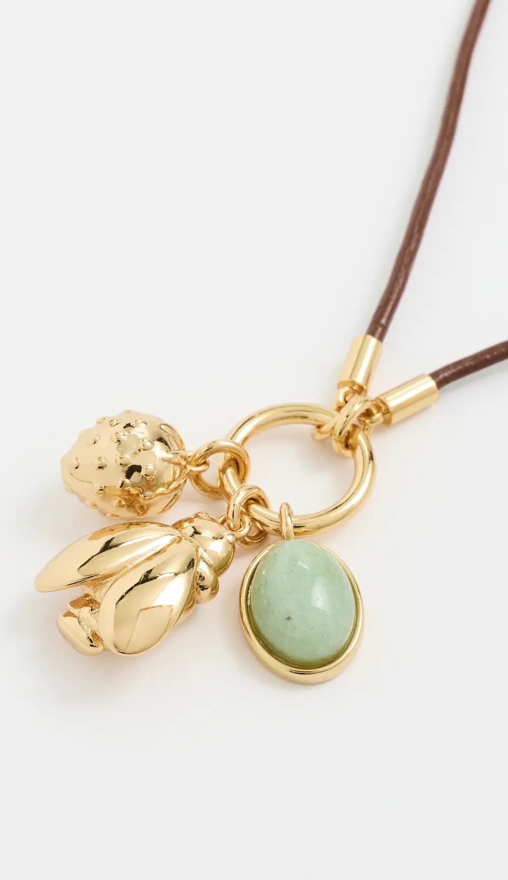 Madewell Bee Charm Cord Necklace