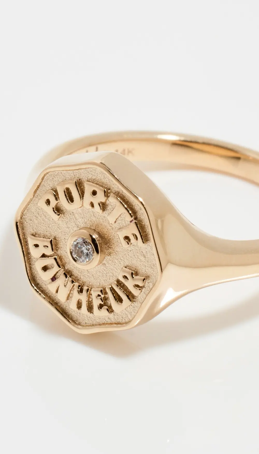 Marlo Laz 14k PB Signet Ring