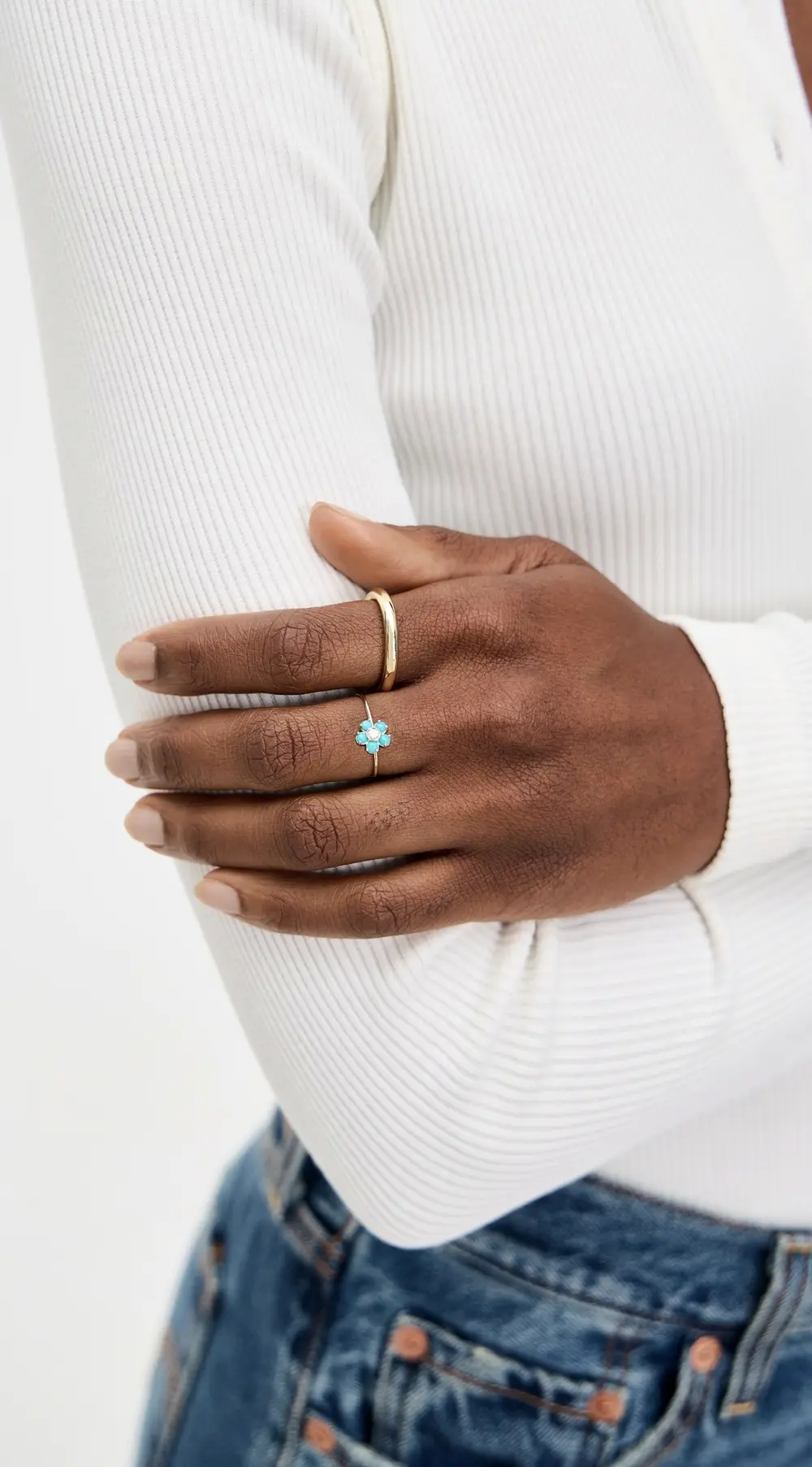 Jennifer Meyer Jewelry 18k Large Flower Ring