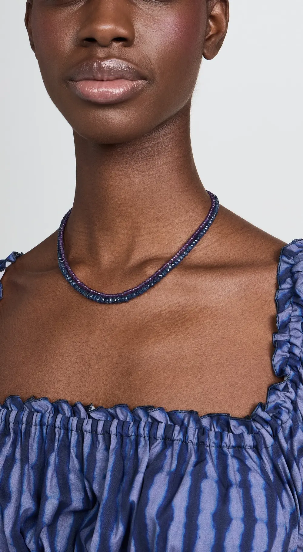 JIA JIA February Amethyst Beaded Necklace