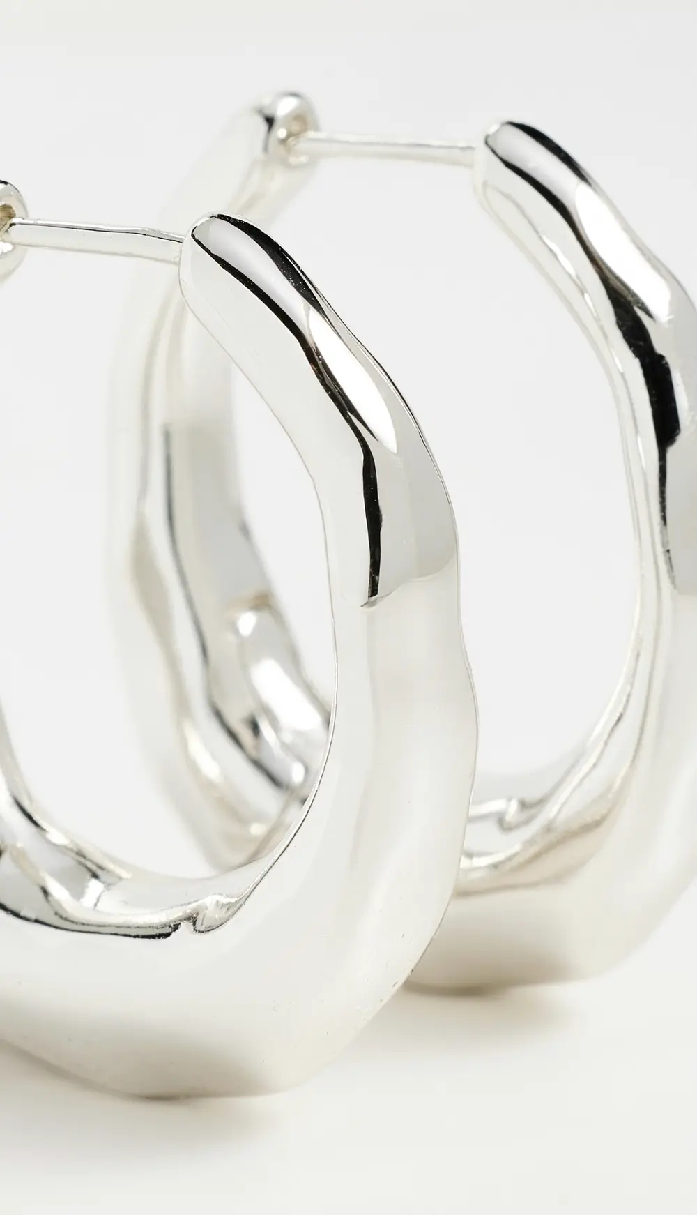 Madewell Hammered Puffy Huggie Hoop Earrings