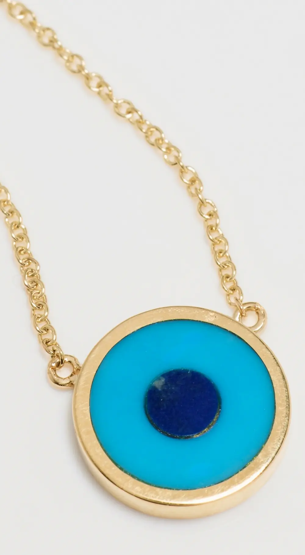Jennifer Meyer Jewelry 18k Mini Inlay Evil Eye Necklace