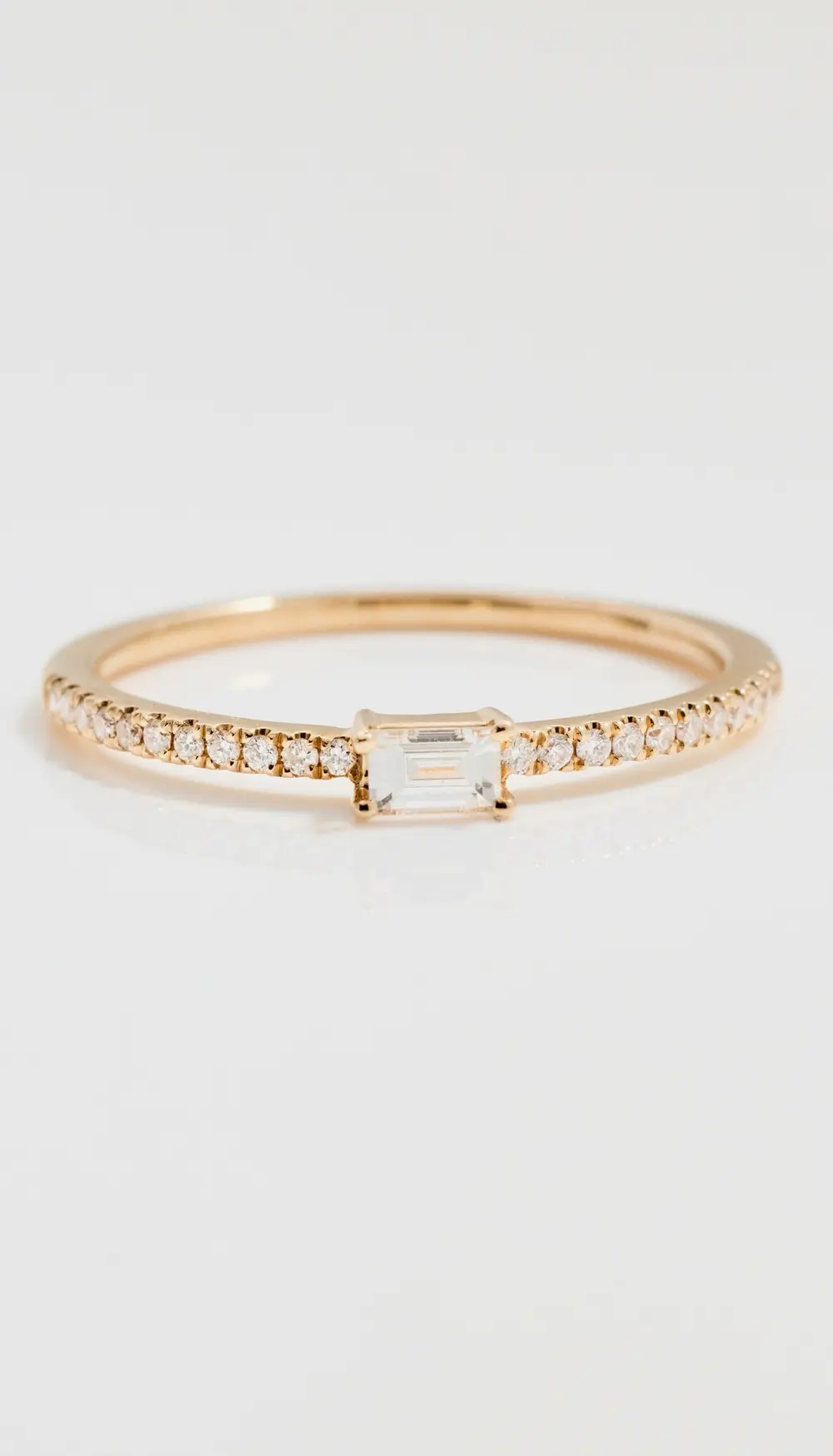 Isa Grutman Baguette Diamond Pave Ring