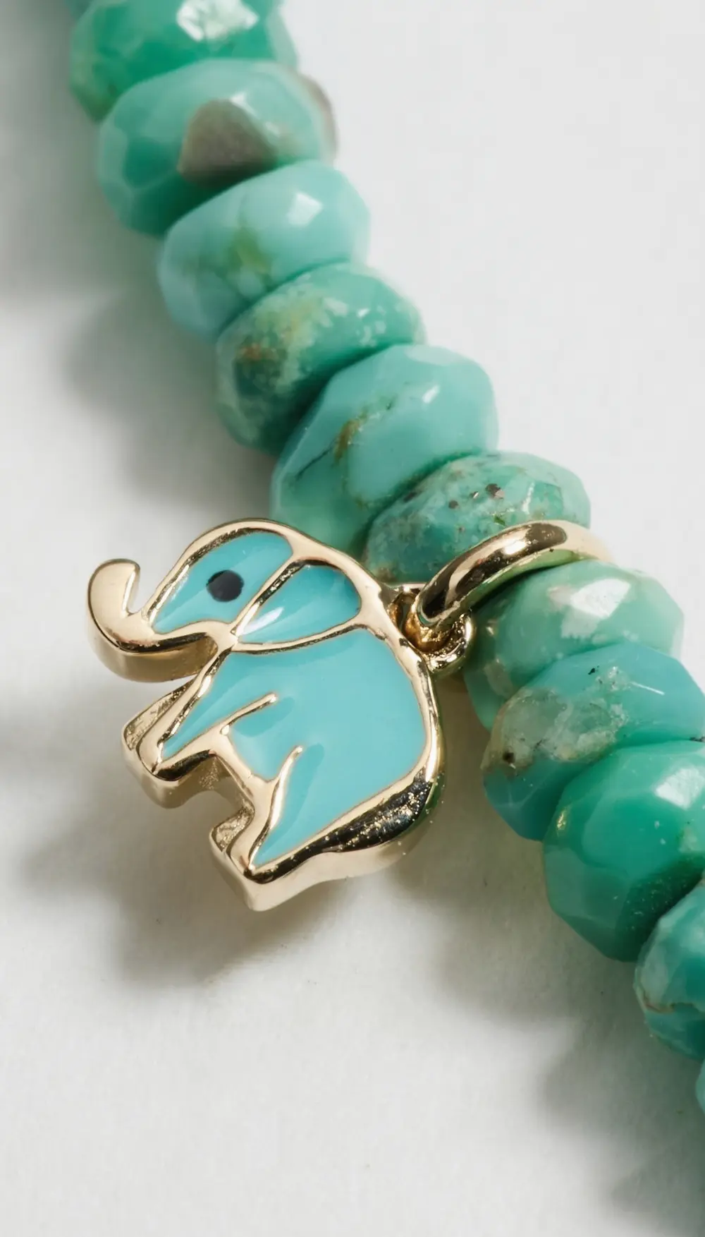 Sydney Evan Mini Enamel Elephant Charm Bracelet
