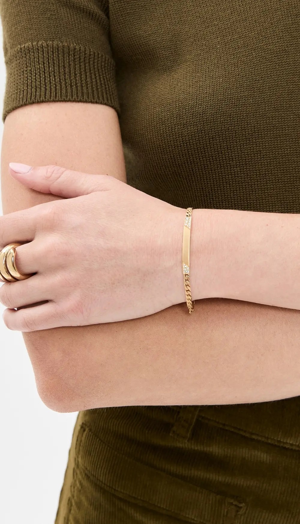Jade Trau 18k Rowe ID Bracelet
