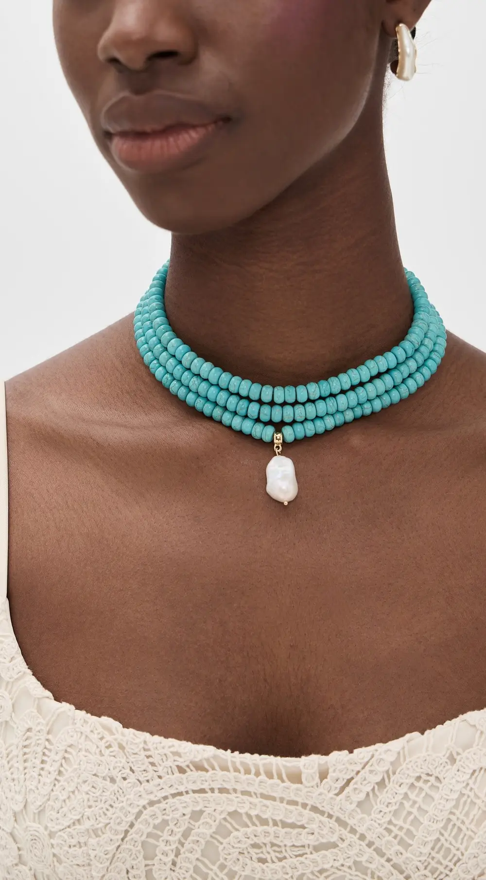 Ettika Marina Layers Turquoise Necklace
