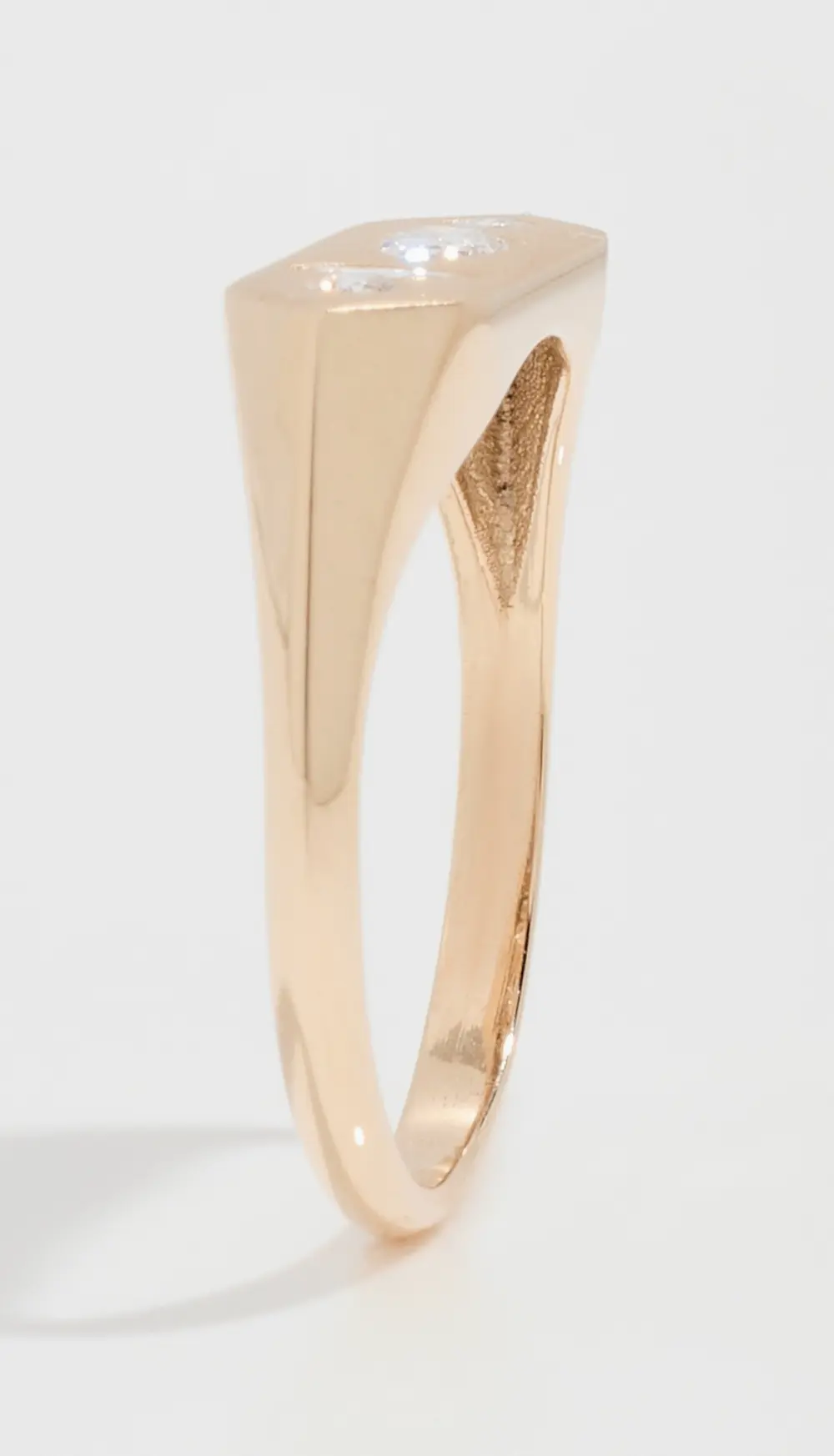 Zoe Chicco 14k Gold Mosaic Bar Signet Ring