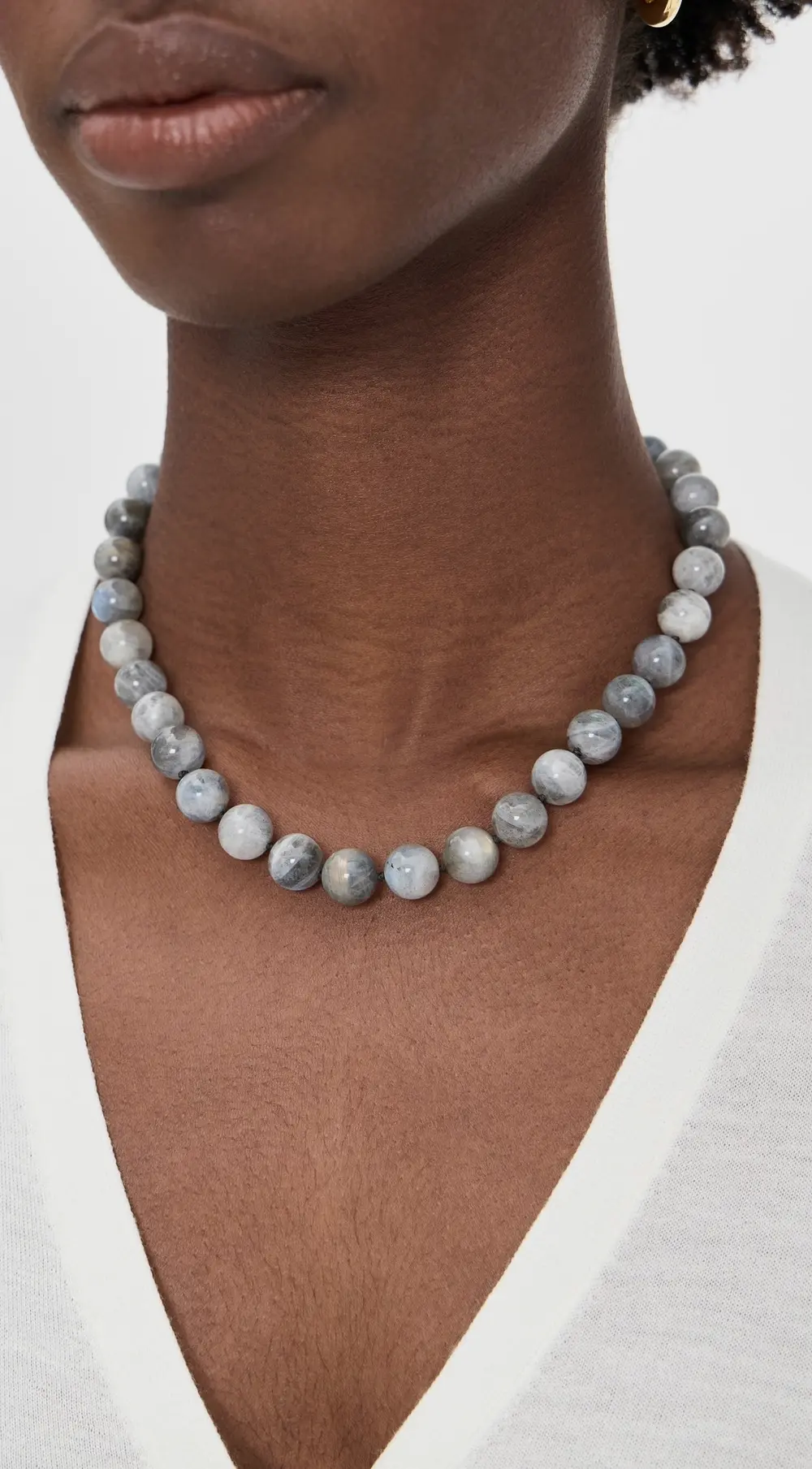 JIA JIA Labradorite Crystal Sphere Necklace