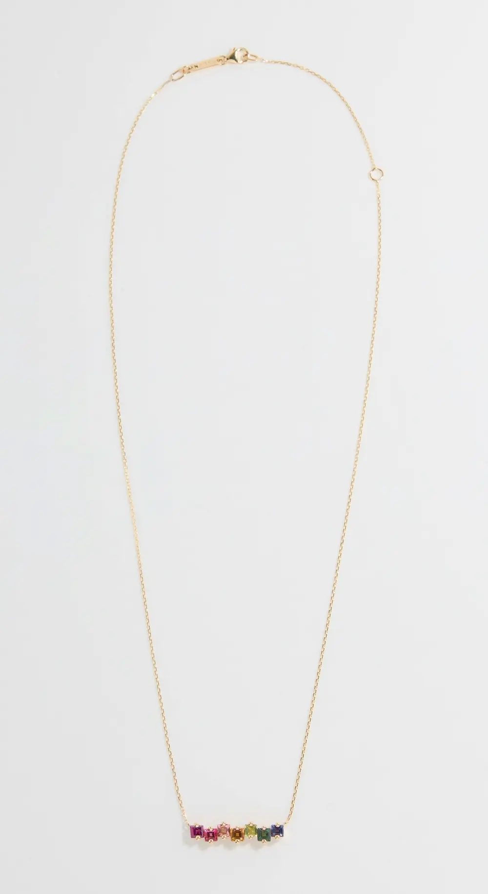 Kalan by Suzanne Kalan 14k Cierra Rainbow Bar Pendant Necklace