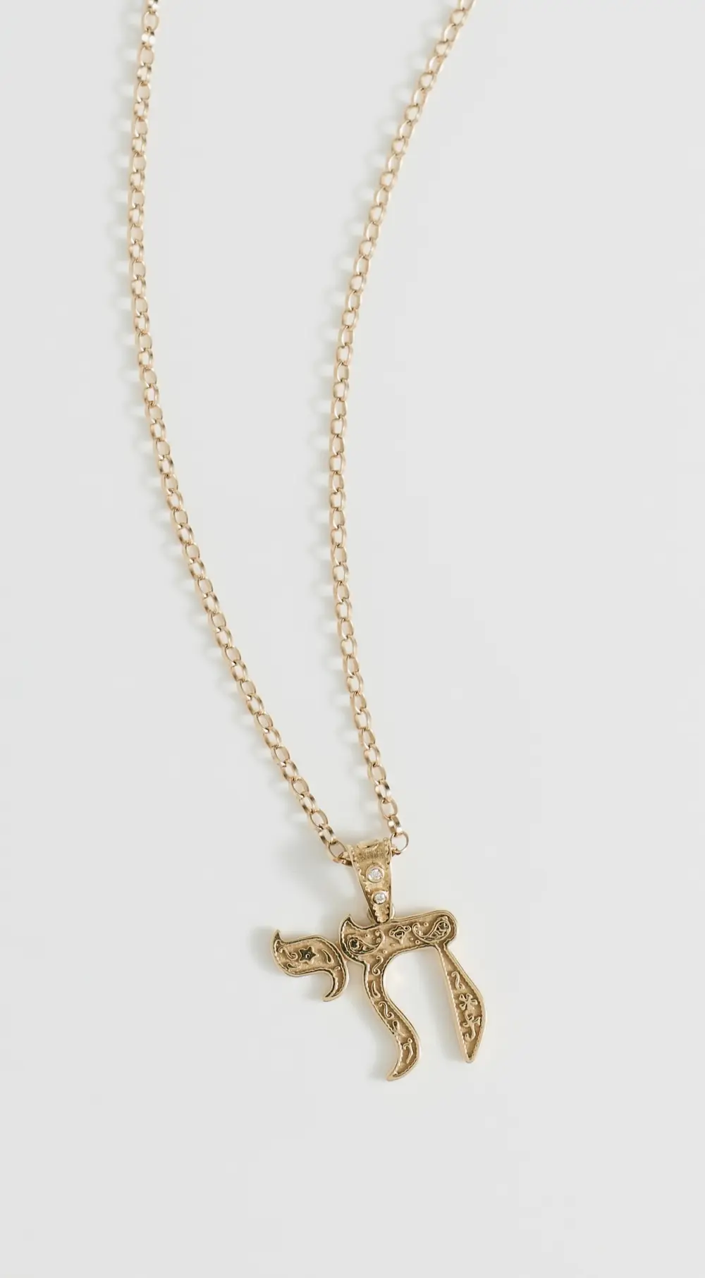 Marlo Laz 14k Mini Chai Necklace