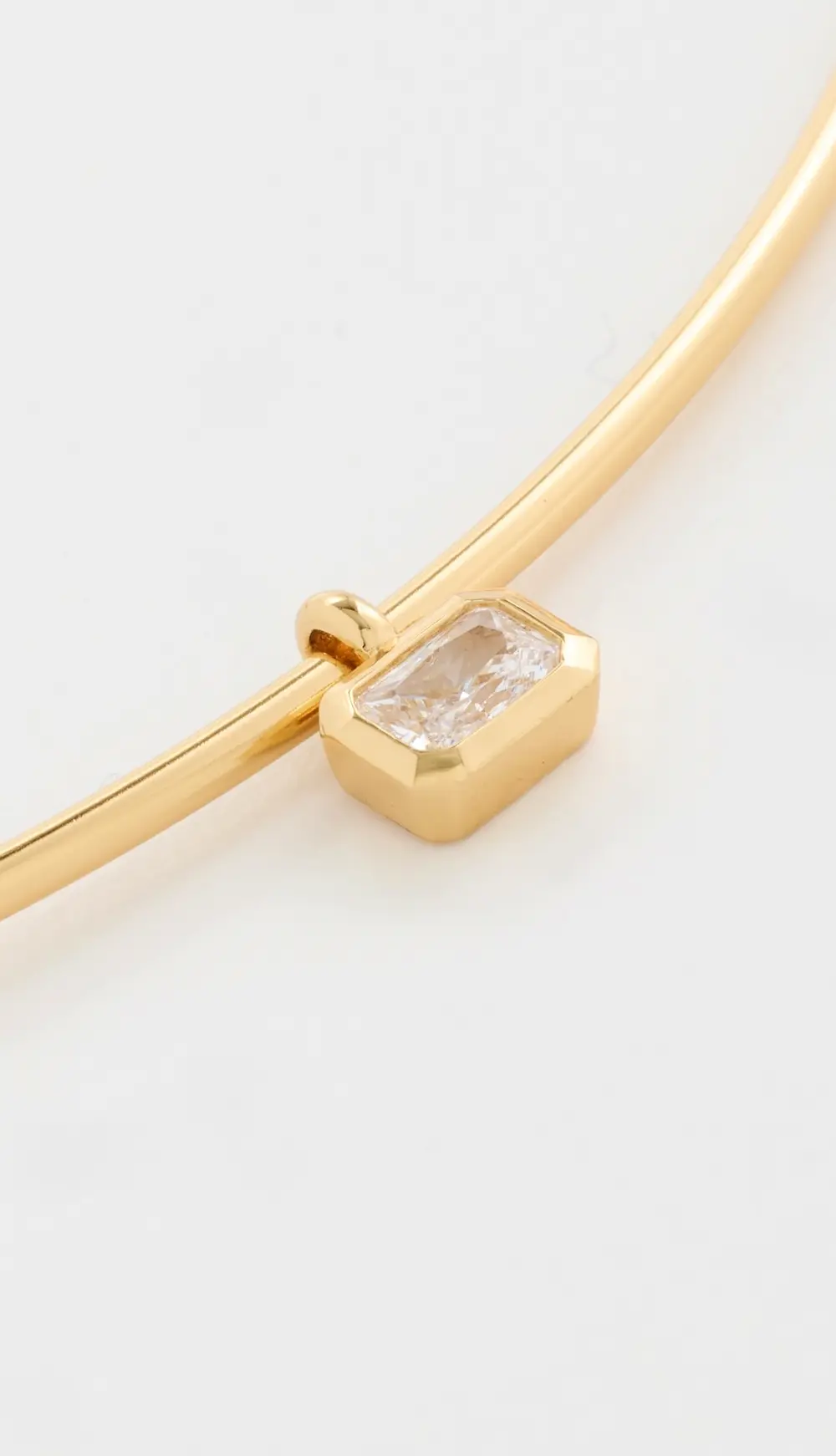 Madewell Emerald Cut Crystal Wire Collar