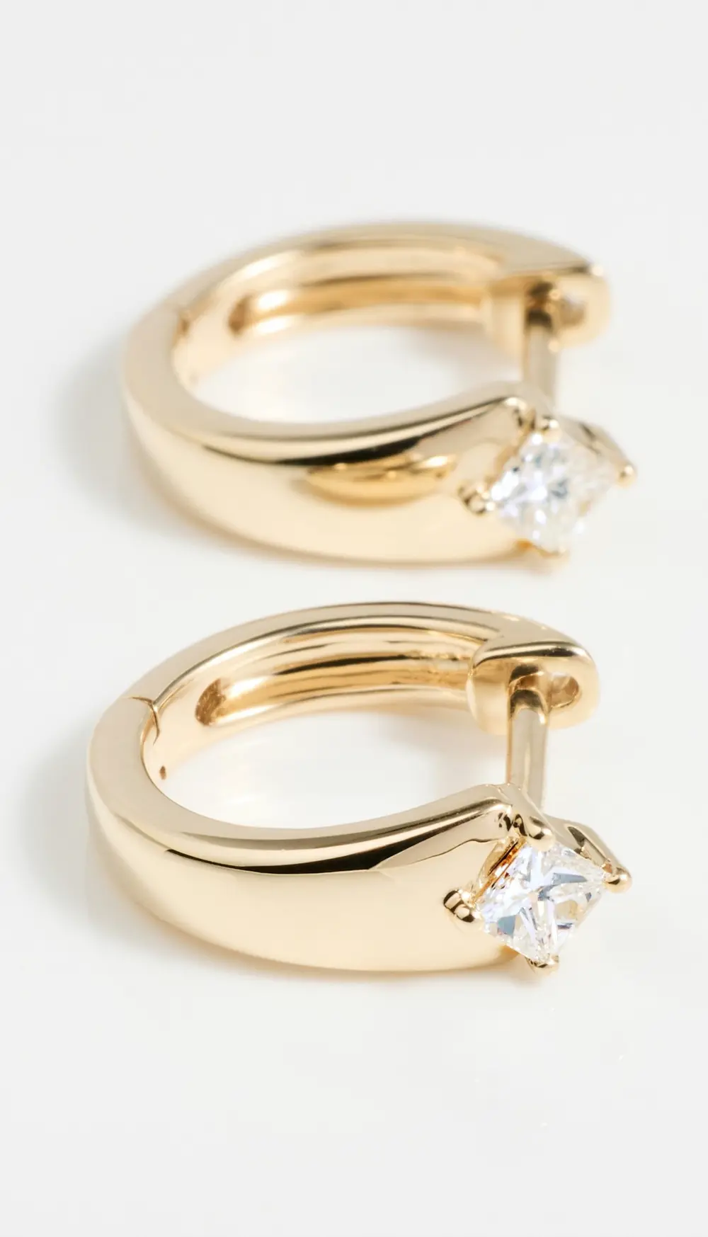 EF Collection 14k Gold and Diamond Kate Huggies