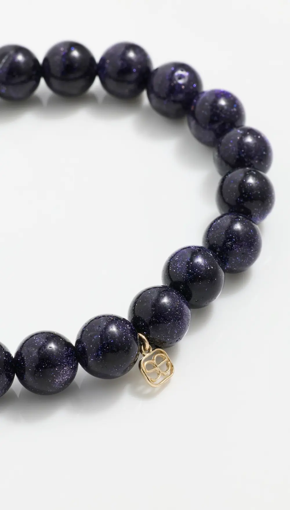 Sydney Evan 14k Small Pave Starburst Charm Bracelet