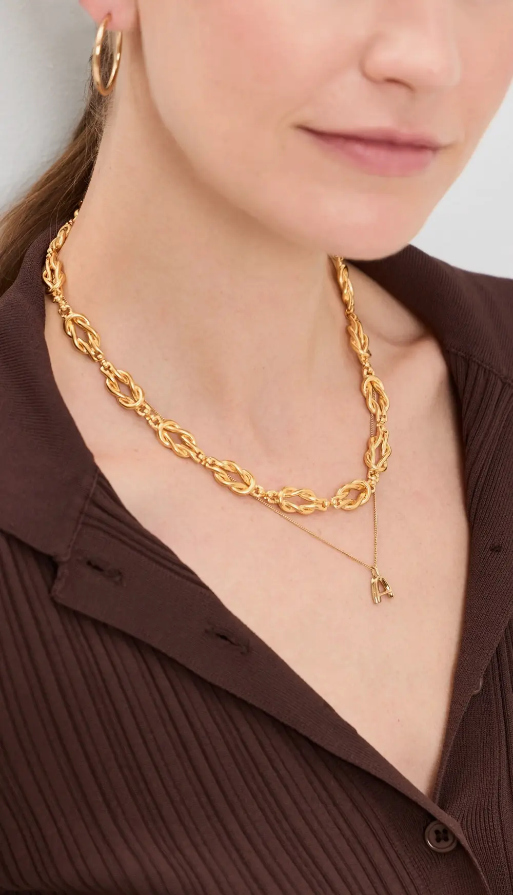 Brinker + Eliza Love Knot Necklace