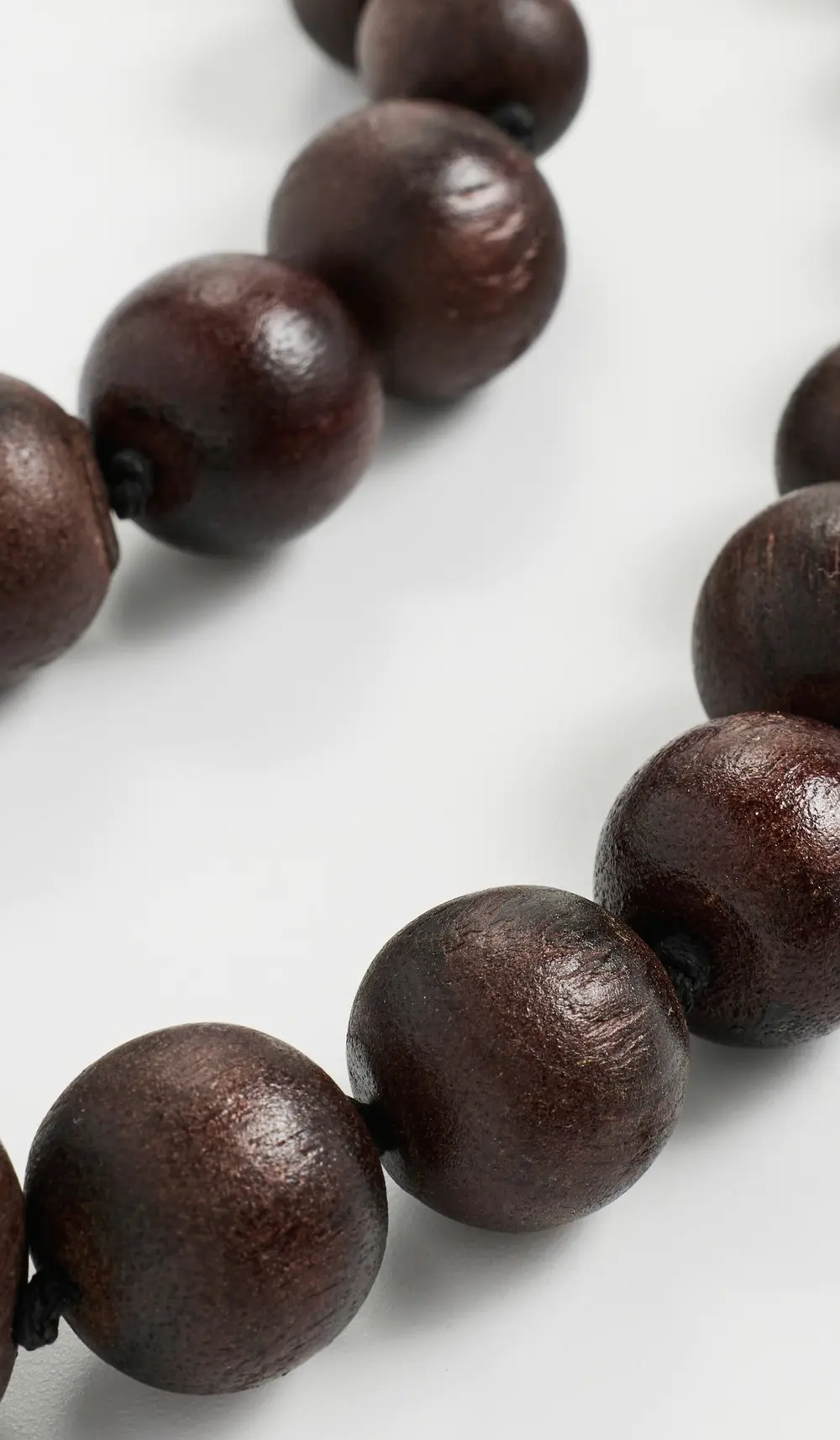 Kenneth Jay Lane Round Wood Ball Necklace