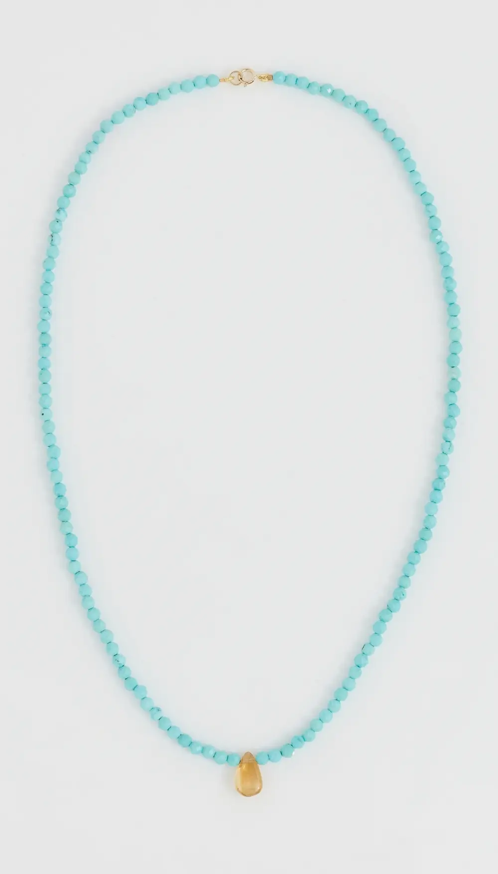 JIA JIA 14k Turquoise Citrine Teardrop Necklace