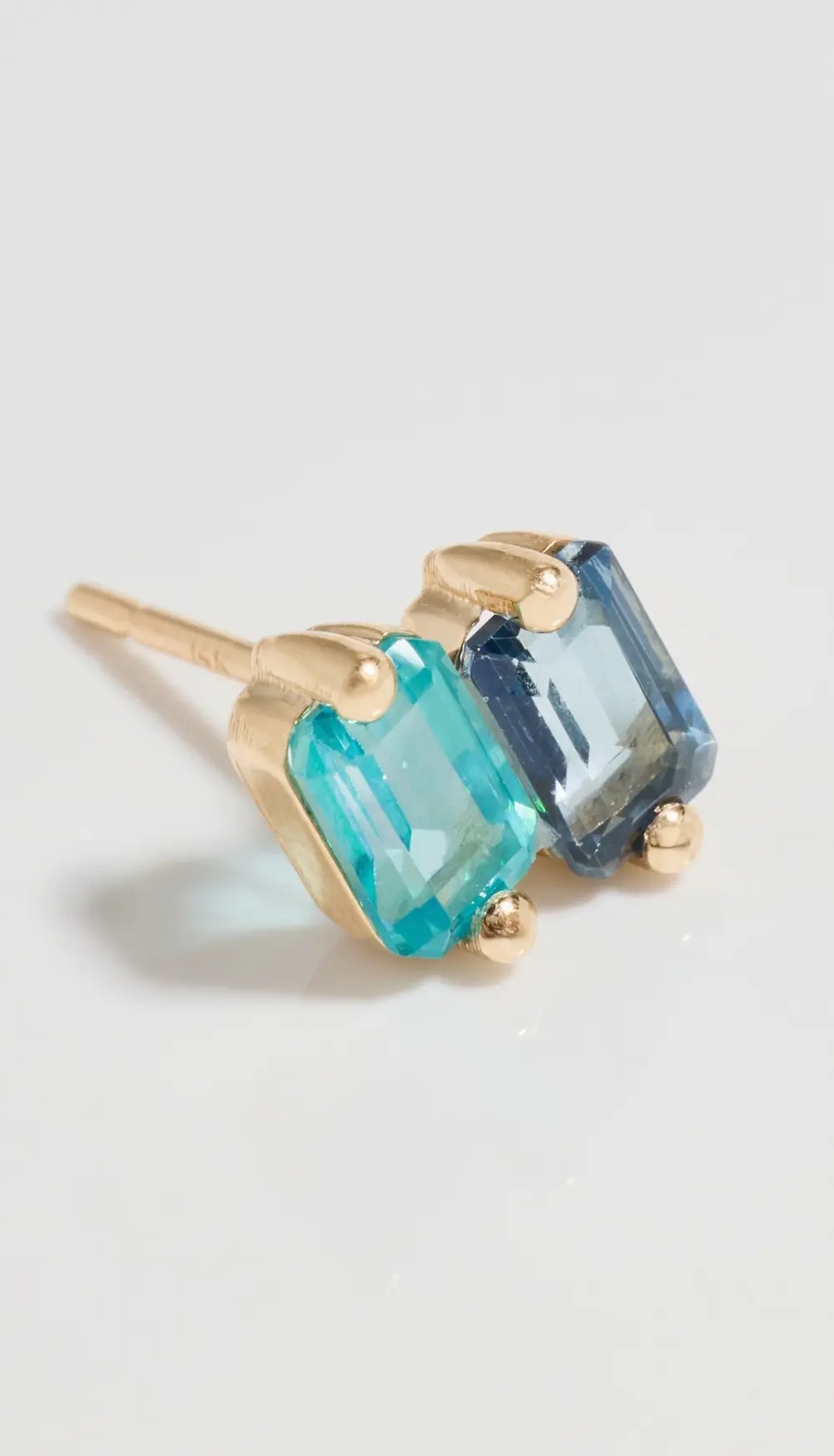 Kalan by Suzanne Kalan 14k Ann Emerald Cut Dark Blue Ombre Earrings