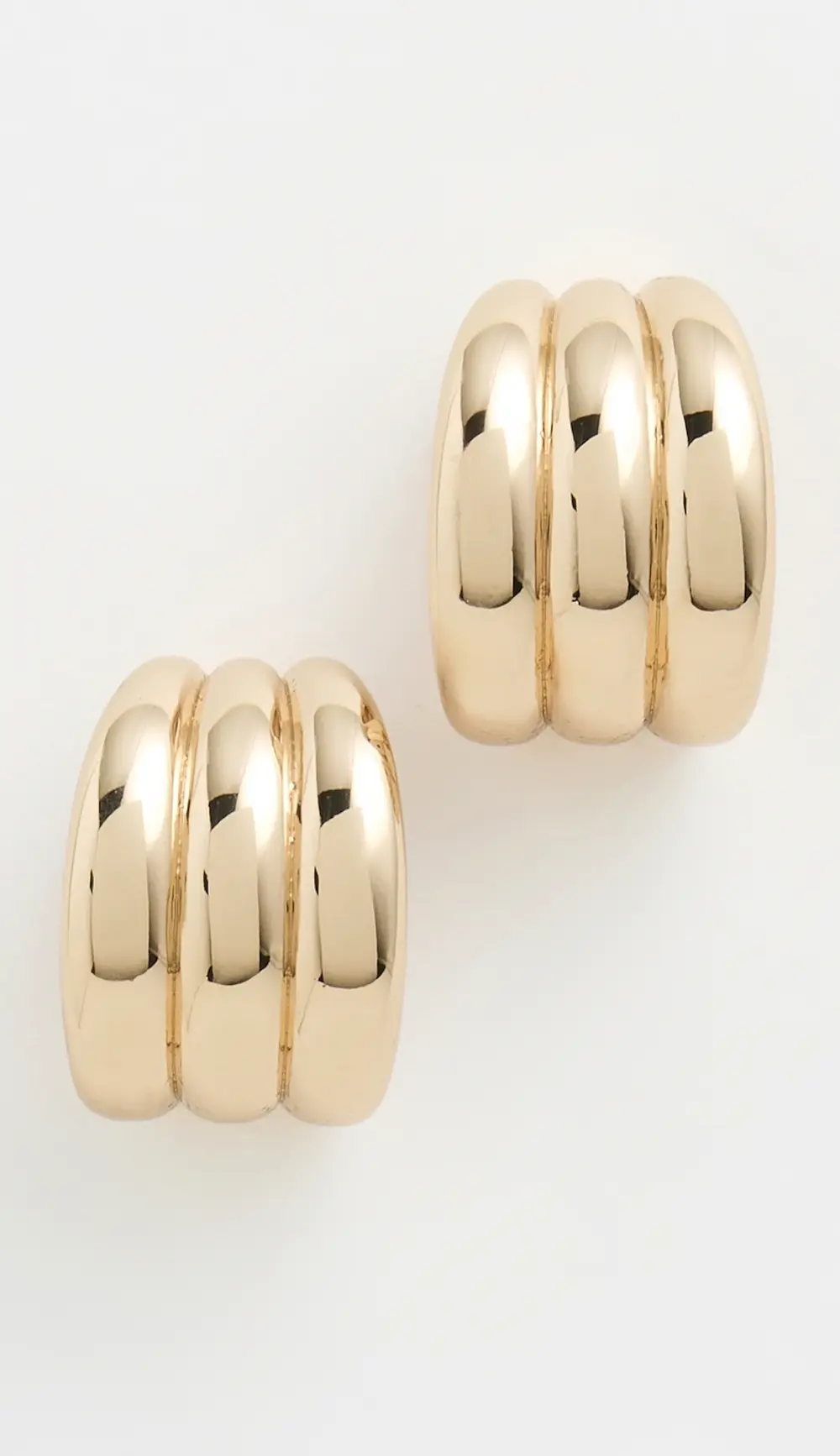 Ettika Tripple Ribbed Hoops