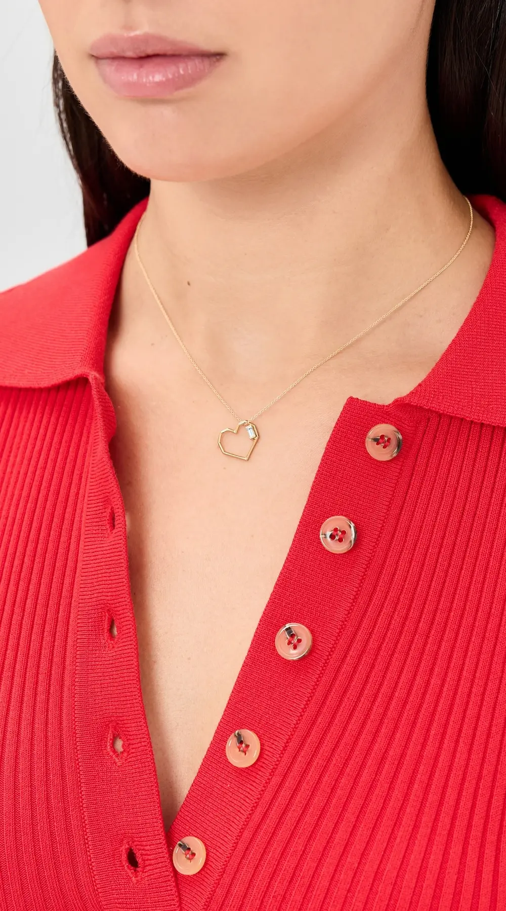 ALIITA Corazon Baguette Necklace