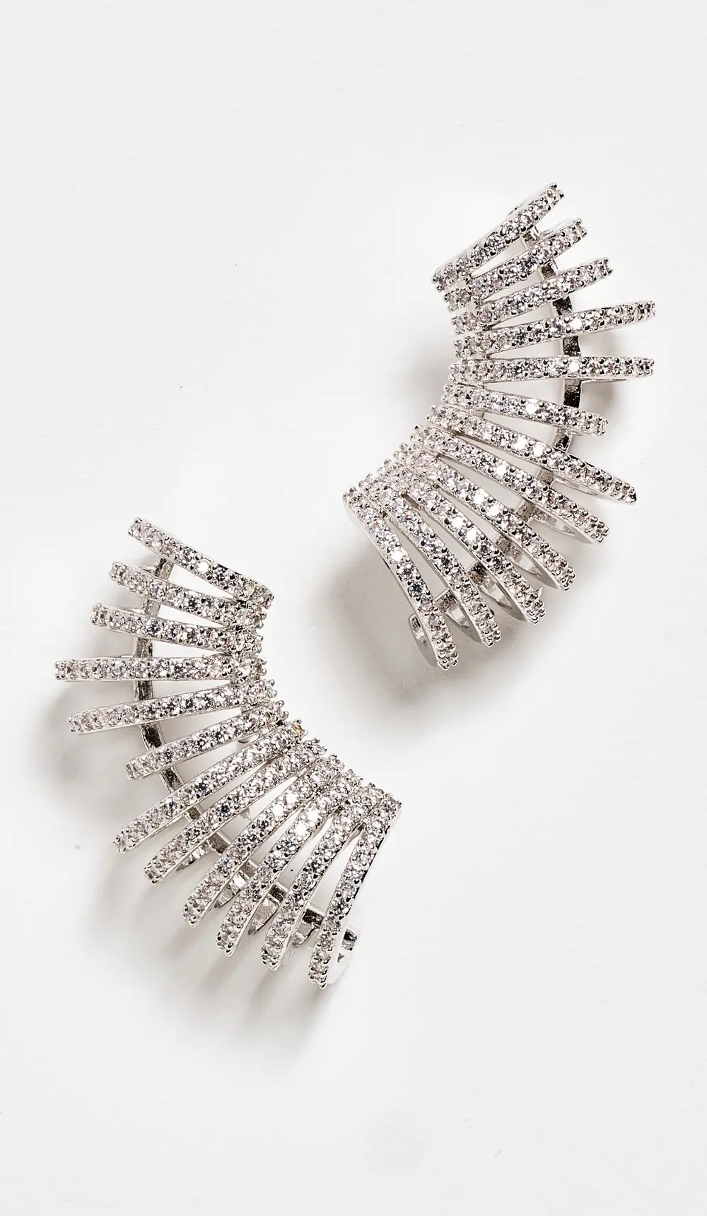 By Adina Eden Pave Fancy Cage Stud Earrings