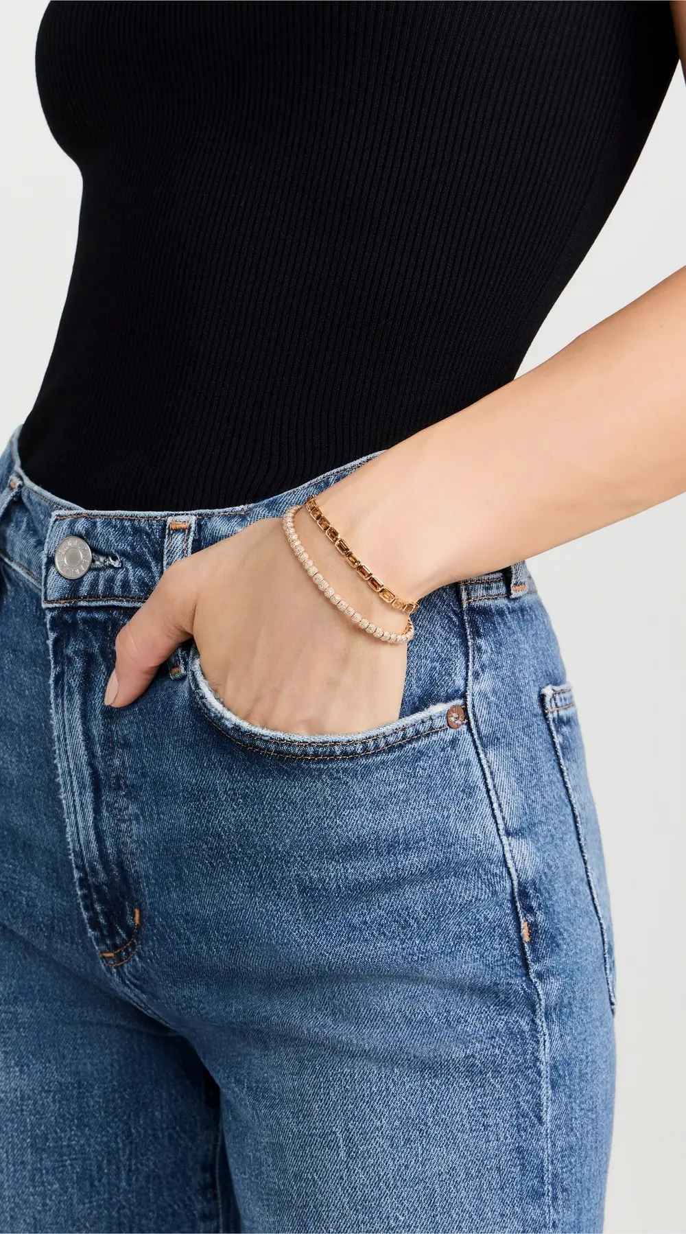 SHAY 18k Pave Diamond Ball Bracelet