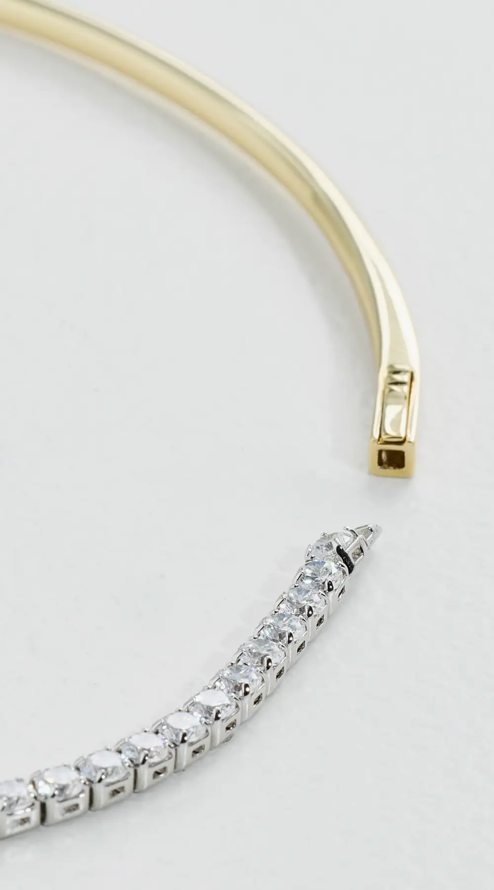 SHASHI Nikita Half Tennis Necklace