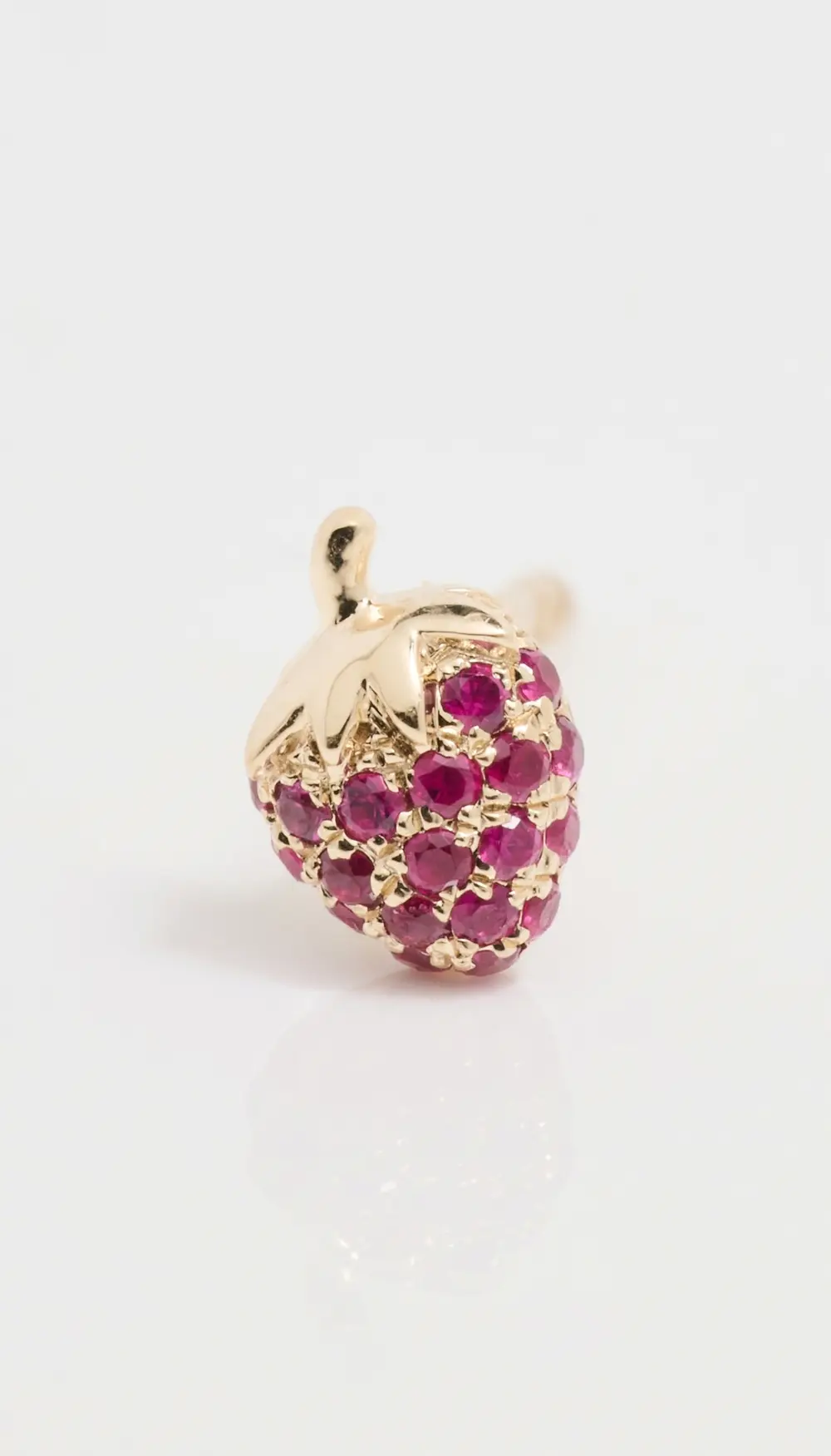 EF Collection 14k Ruby Mini Strawberry Studs